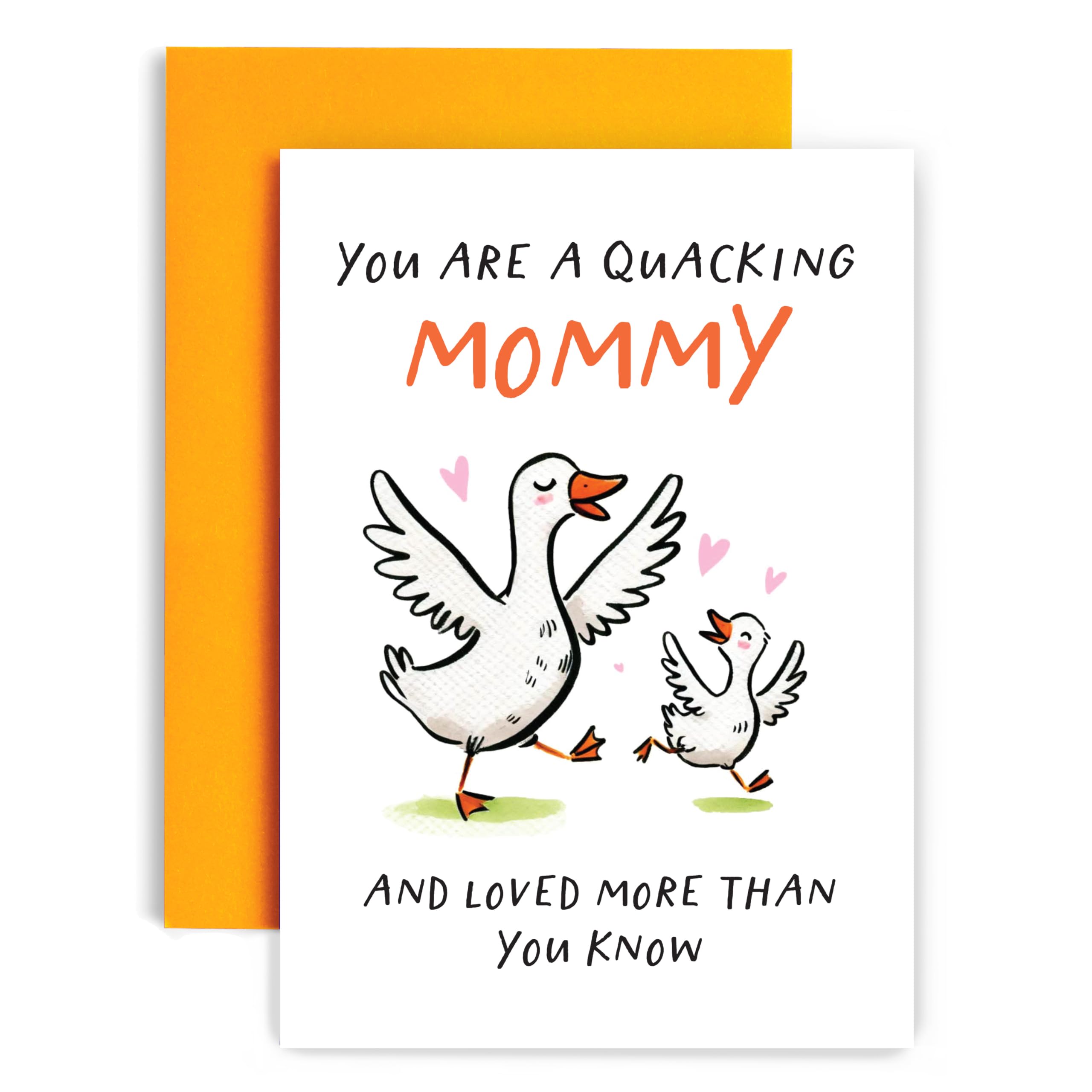 Huxters Mother's Day Card for Mommy Birthday Card - You are a Quacking Mommy Goose - 14.8cm (Mommy)