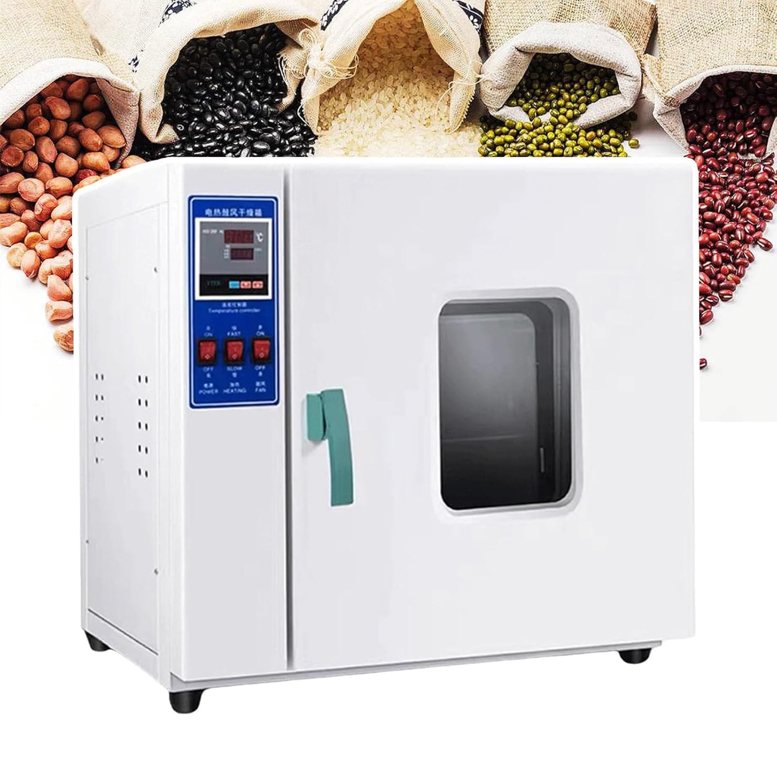 Horno De Secado Al Vacío De 43 Litros Con Interior De Acero Inoxidable, Horno De Laboratorio, Horno De Secado Por Ráfaga De Aire a Temperatura Constante Con Manómetro De Vacío Y Controlador Digital