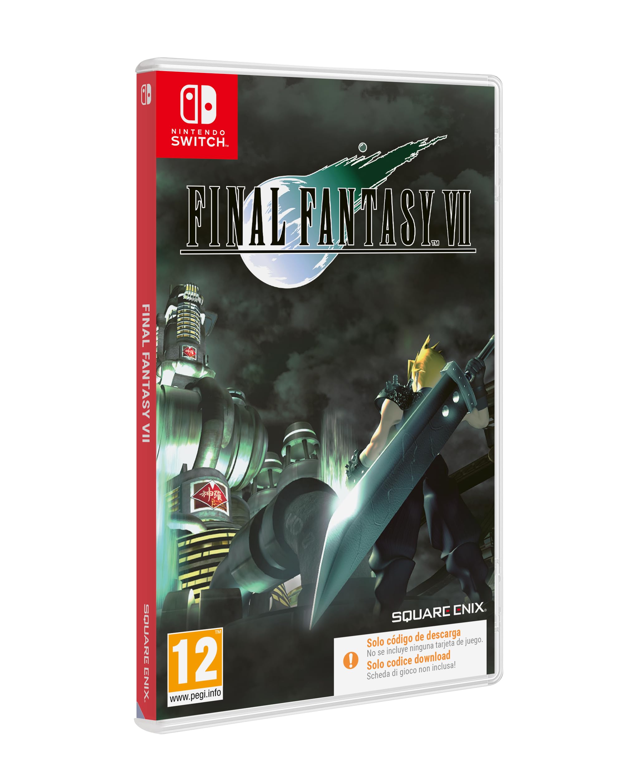 Nintendo Switch PS  FINAL FANTASY 7 Final Fantasy VII - Code in a box Switch Standard Edition Spanish