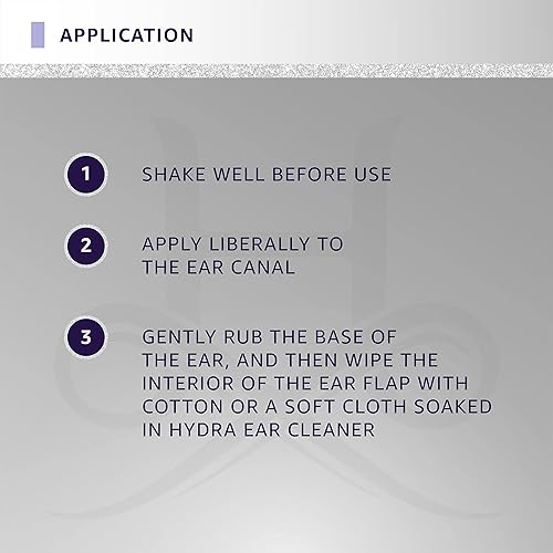 Miniatura 5 de Hydra Limpiador profesional de oídos, limpiador de oídos para gatos y perros, todas las razas y tipos de pelaje, 16.9 onzas