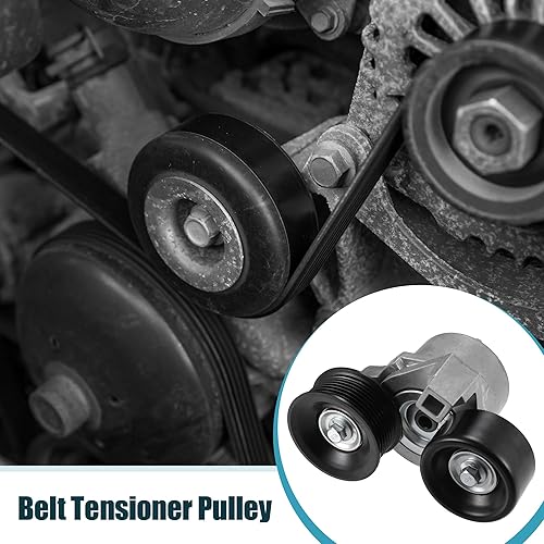 Miniatura 3 de uxcell Conjunto de polea tensora de correa de transmisión serpentina para Ford F250 F350 Super Duty 1999-2003 para Ford E-350 Club Wagon Econoline