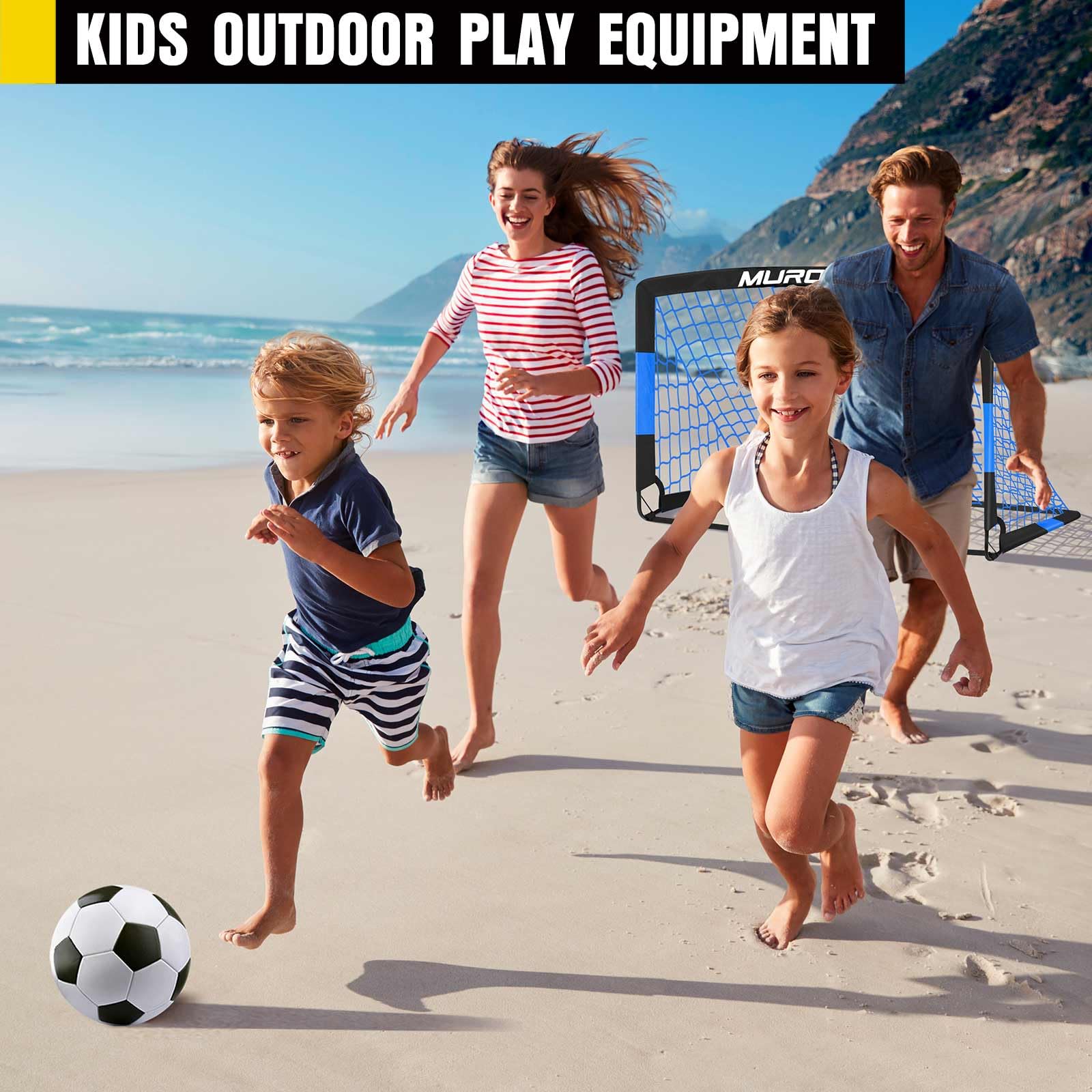 Soccer Goal, Kids Soccer Goals for Backyard Set, Pop Up Soccer Net view 8