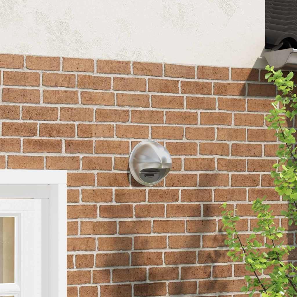 vidaXL Rejilla de ventilación de aire, 8 unidades, color plateado, 200 mm, acero inoxidable, cubierta de salida de aire, cocina, baño, diseño moderno de acero inoxidable, ideal para interiores y
