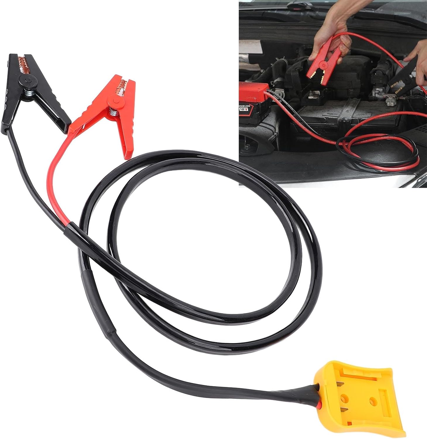 Luocute 8AWG Jump Starter Cable Adapter, Automotive Booster Cable Car Battery Jumper Cable with 5.9FT Length for 12V 20V Battery Truck SUV