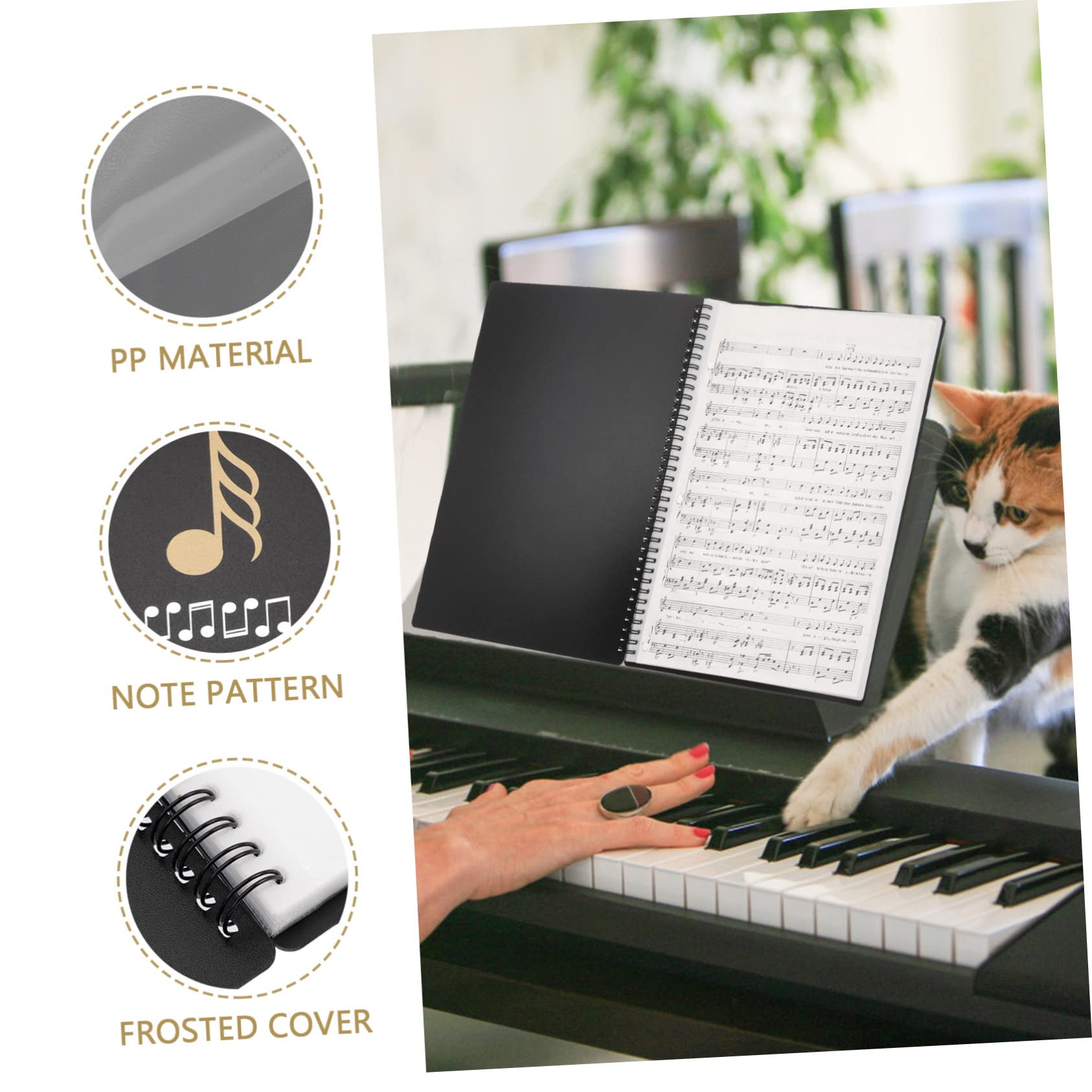 VICASKY Cartella Porta Spartiti Multistrato Formato Organizzatore di Documenti Musicali per Uso Ufficio Casa Scuola Facile Gestione Biglietti Spartiti