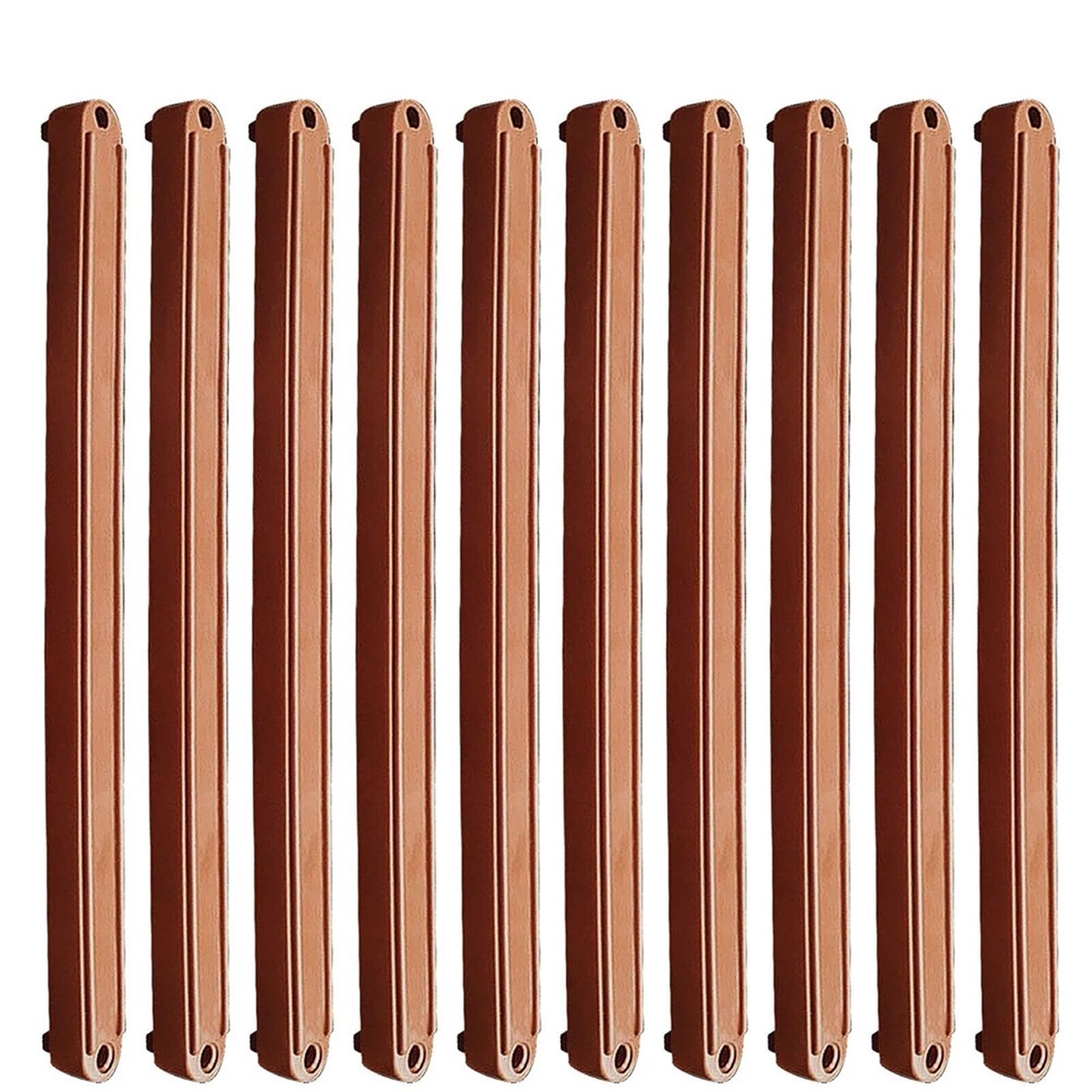 Ppqiru Brown 10Pcs Slide Rail Drawer Runners 180/235/298Mm For Drawers Plastic Replacement For Cabinet Drawer(,180Mm)