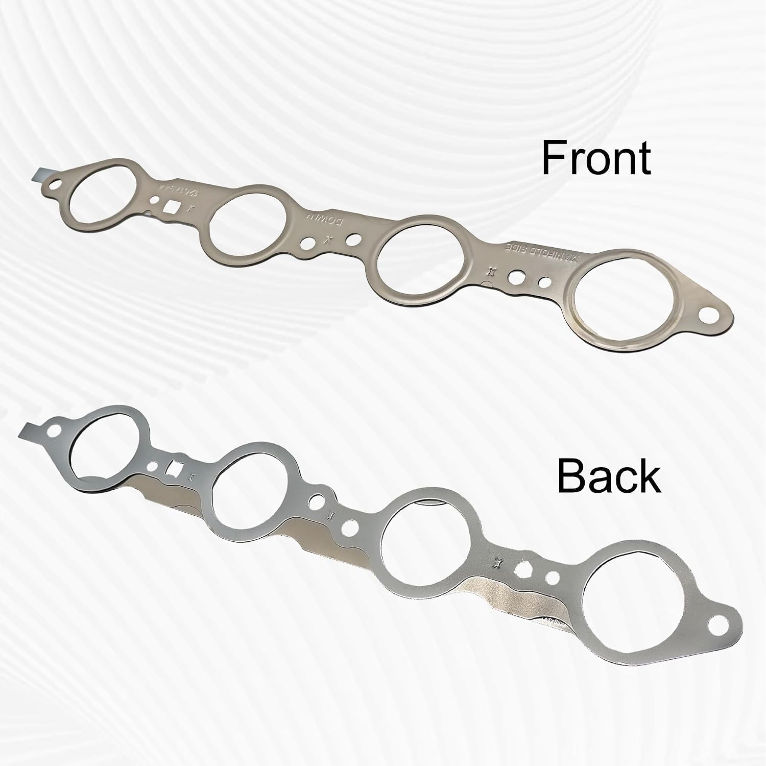 12617944 2 PCS LS MLS Header Exhaust Manifold Gasket Set Fits for Silverado Sierra Suburban 1500 2500 HD for Yukon CTS Escalade MLS LS LQ LM7 4.8L 5.3L 5.7L 6.0L 6.2L Engines Header Gasket
