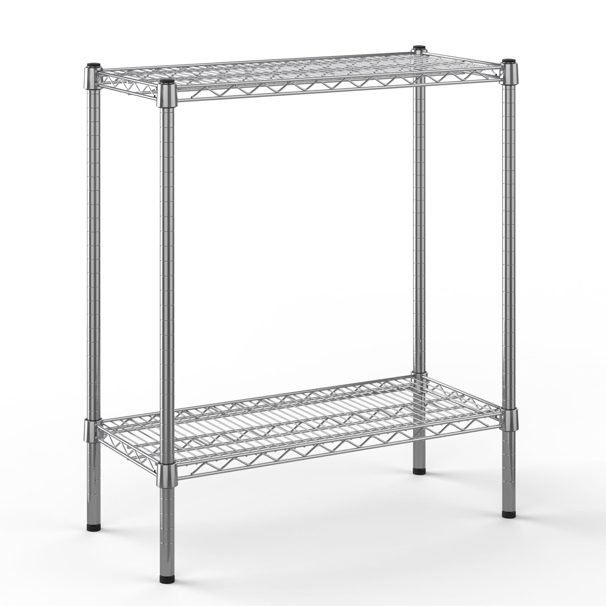 14" Deep x 30" Wide x 34" Height Wire Shelving Kit | 2-Tier | NSF Commercial Storage Rack Unit