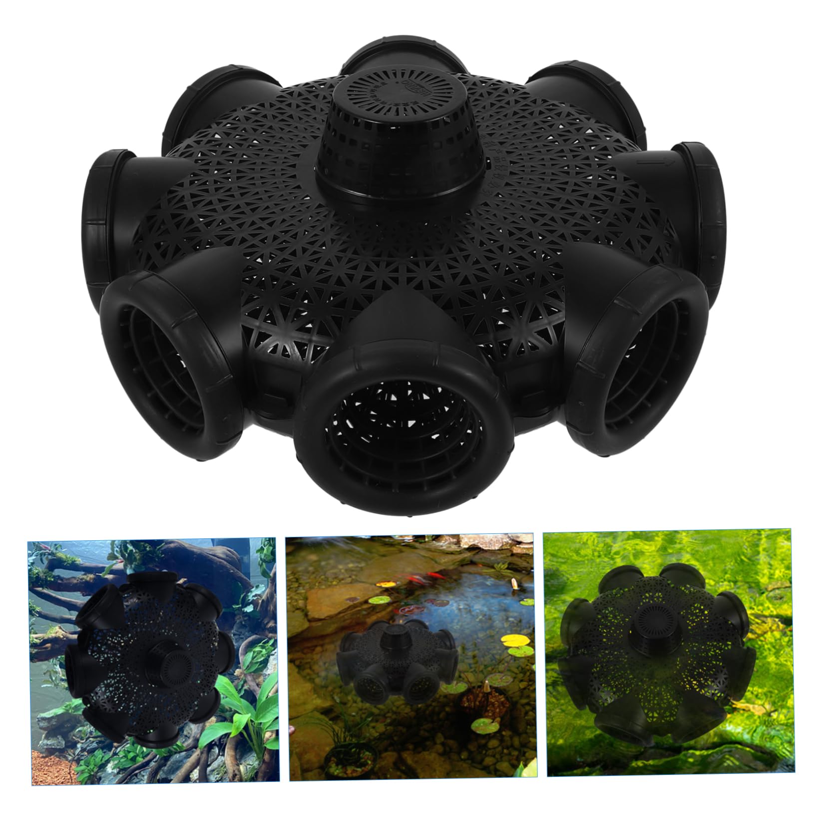 Gabbia Leggera Design per Pesca in Esche la per Plastica Nera Cavo Cattura Migliorata All'aperto