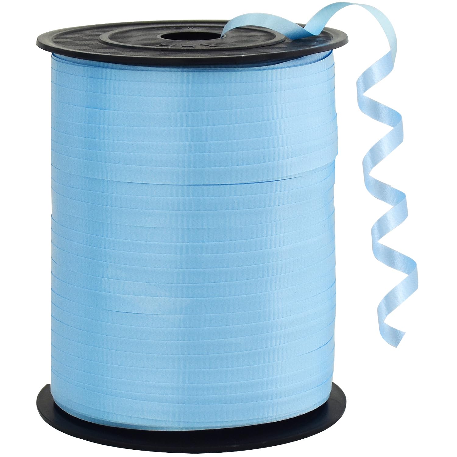 BEISHIDA 500 Yards Matte Light Blue Ribbon Curling Crimped Ribbon Balloon String Ribbons for Gift Wrapping&amp; Birthday Party Festival Art Craft Decor Florist Flowers Decoration
