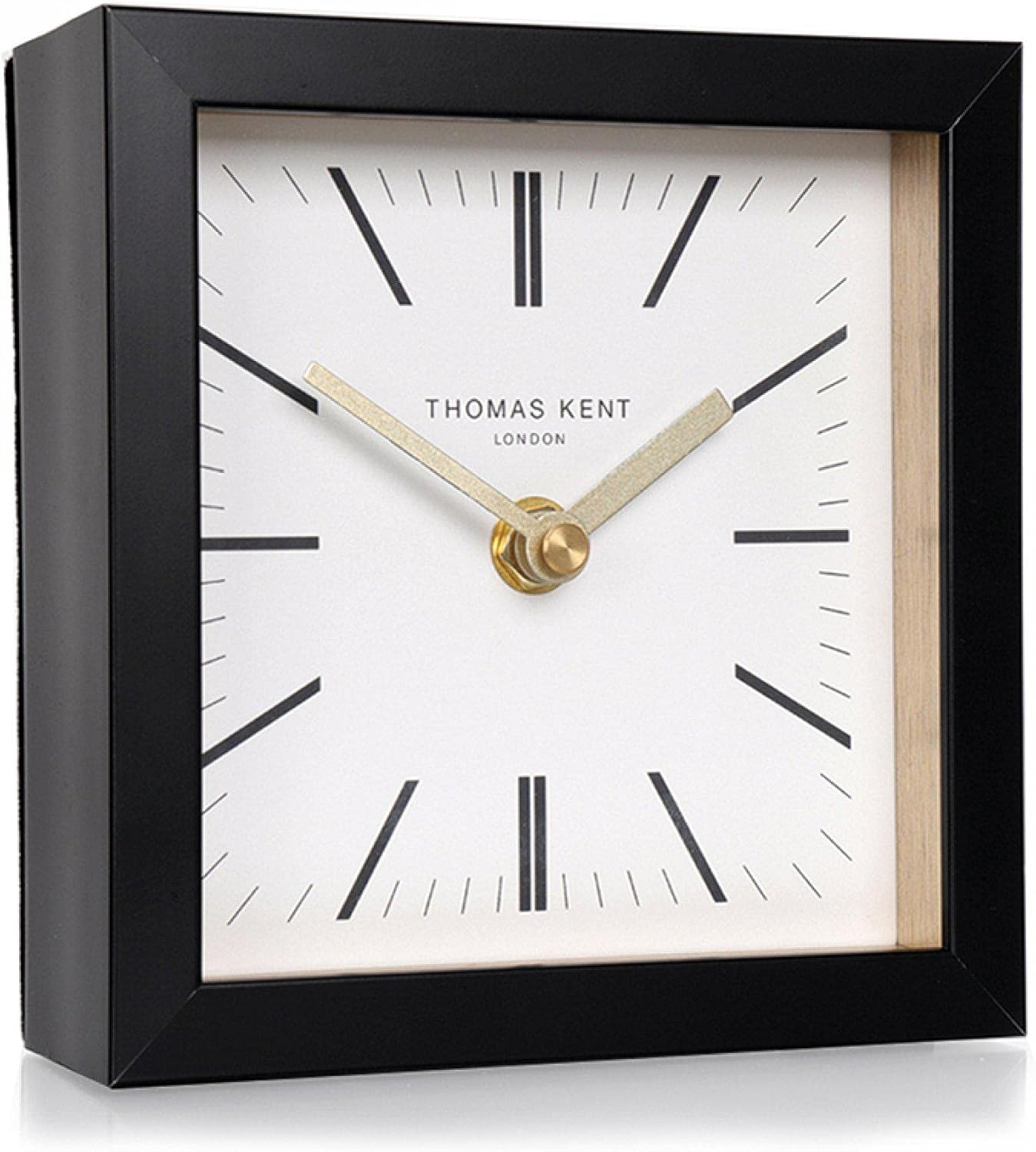 Thomas Kent Garrick Black Mantel Clock BigaMart