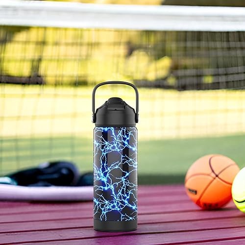 Miniatura 6 de Botella de agua para niños con popote, vasos aislados de acero inoxidable de 18 onzas con popote, a prueba de fugas para la escuela, deportes y