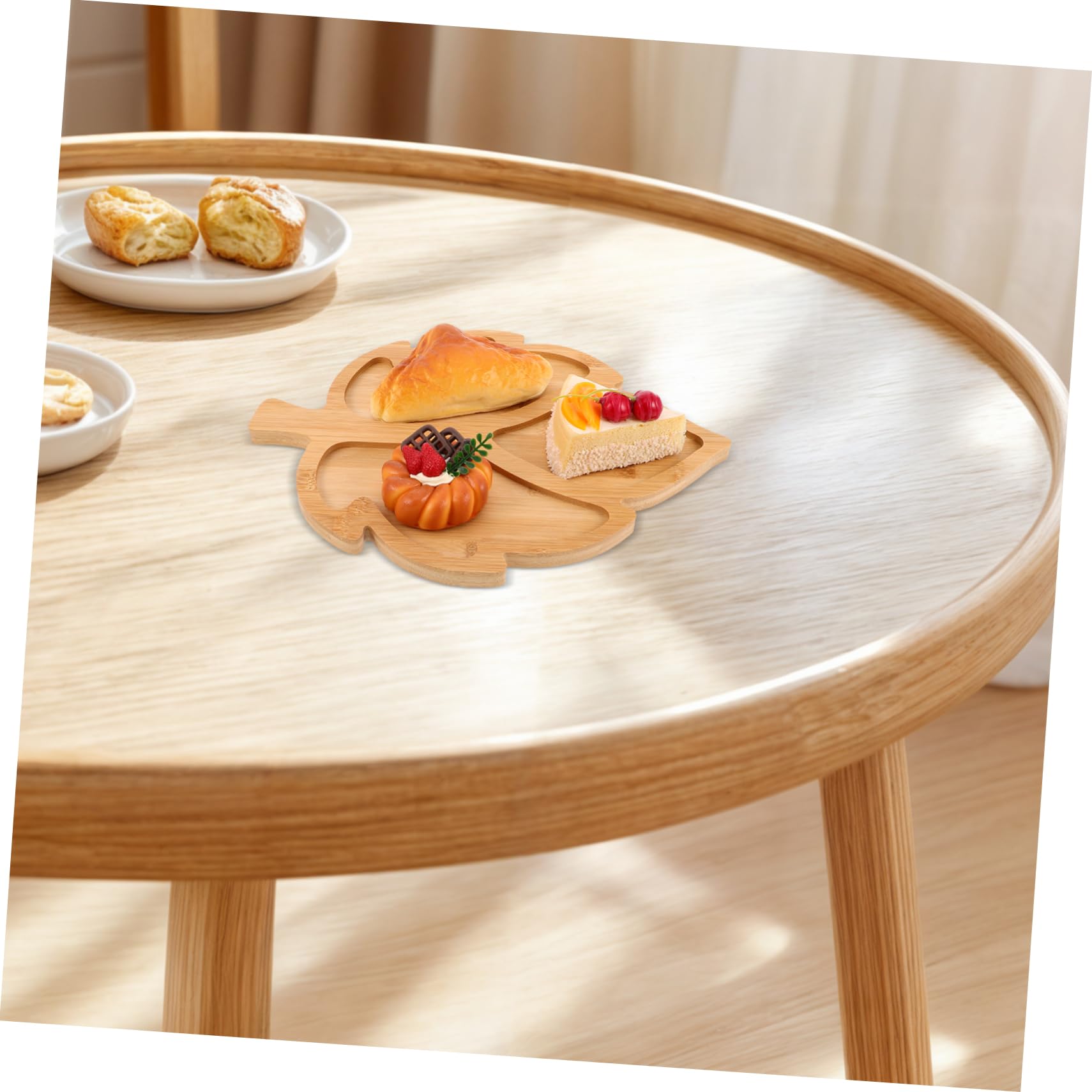 Plateau de Service Compartimenté, en Bois Feuille