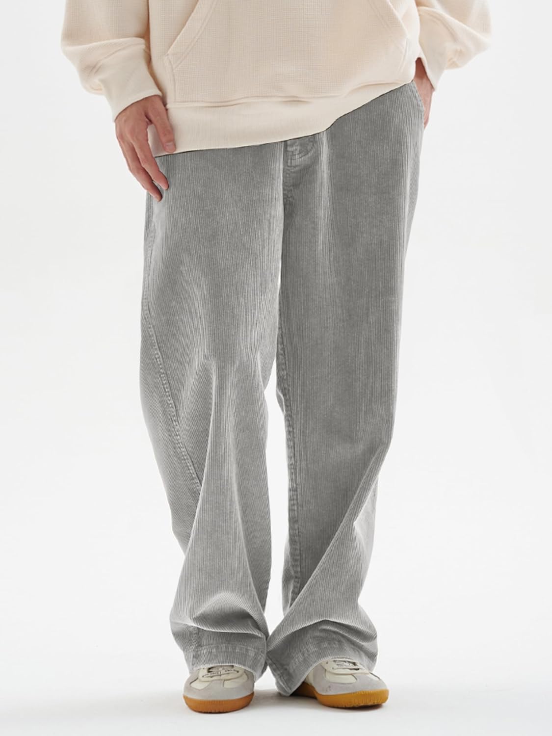 HOTake Men's Casual Loose Fit Stretch Corduroy Pants - Image 6