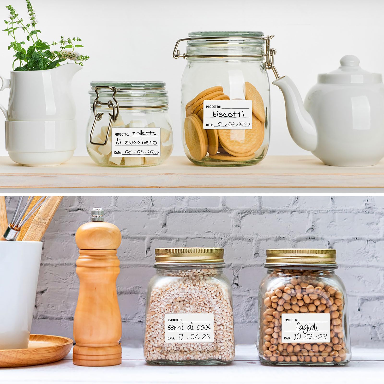 Pegatinas Cocina 1 Rollo De 300 Etiquetas Adhivas Para Alimentos, Pegatinas  Para Congelador De Almacenamiento De Cocina De Amplia Aplicación Para  Contenedor Reutilizabl - AliExprs Etiquetas Adhesivas Personalizadas, image size:1600x1600