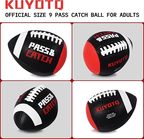 Miniatura 5 de PassCatch Fútbol de Entrenamiento, Tamaño Peewee (Edades 3-9) NiñosJóvenes (Edades 7-13) Tamaño Oficial (Edades 13+) Fútbol de Cuero Fatherless con