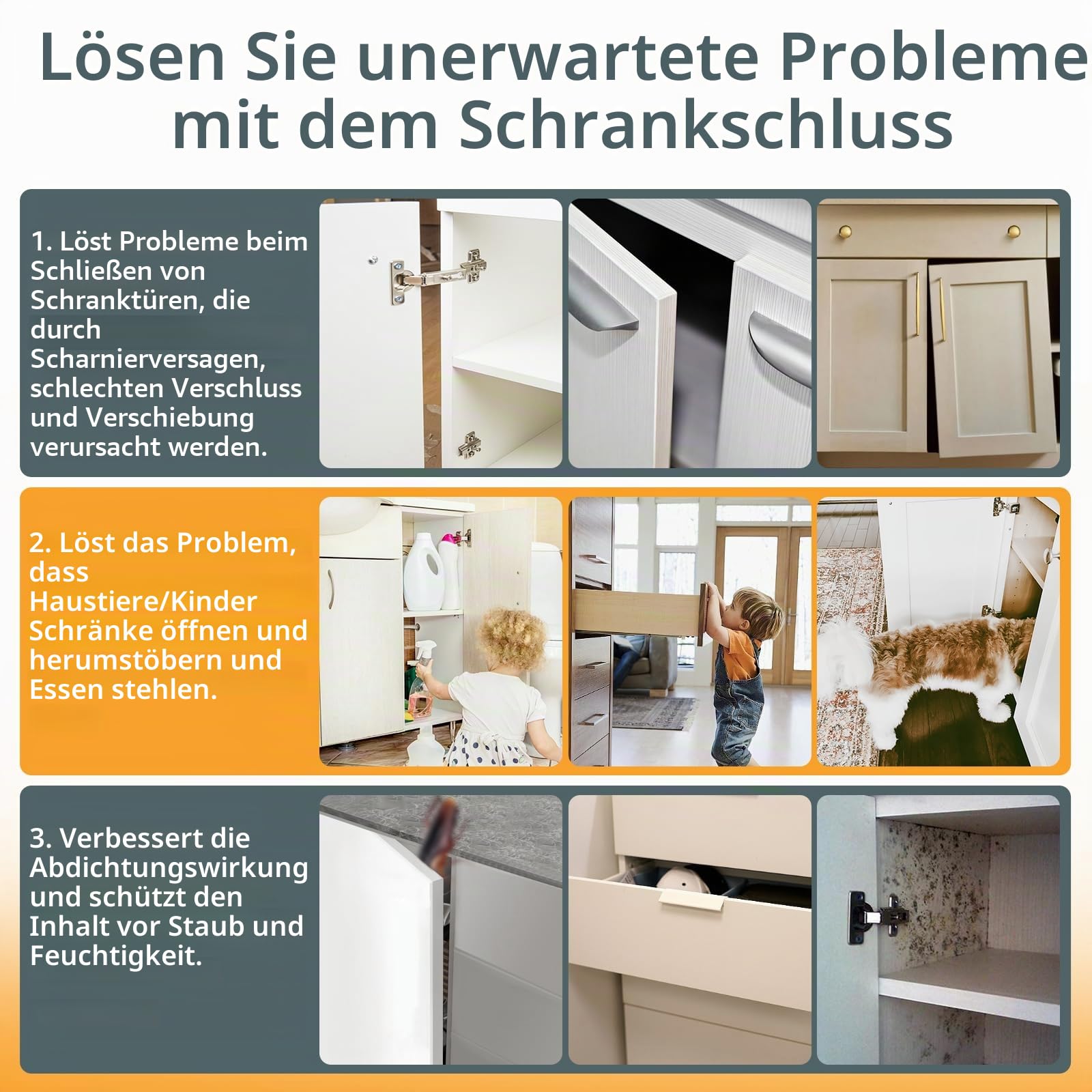 Magnetschnäpper Jiayi 6 Stück Tür Magnete für Schranktüren Magnetverschluss Schrank Magnete Türmagnete für Möbel Edelstahl Schubladen Magnet Türschließer Möbelmagnete Türmagnet Selbstklebend