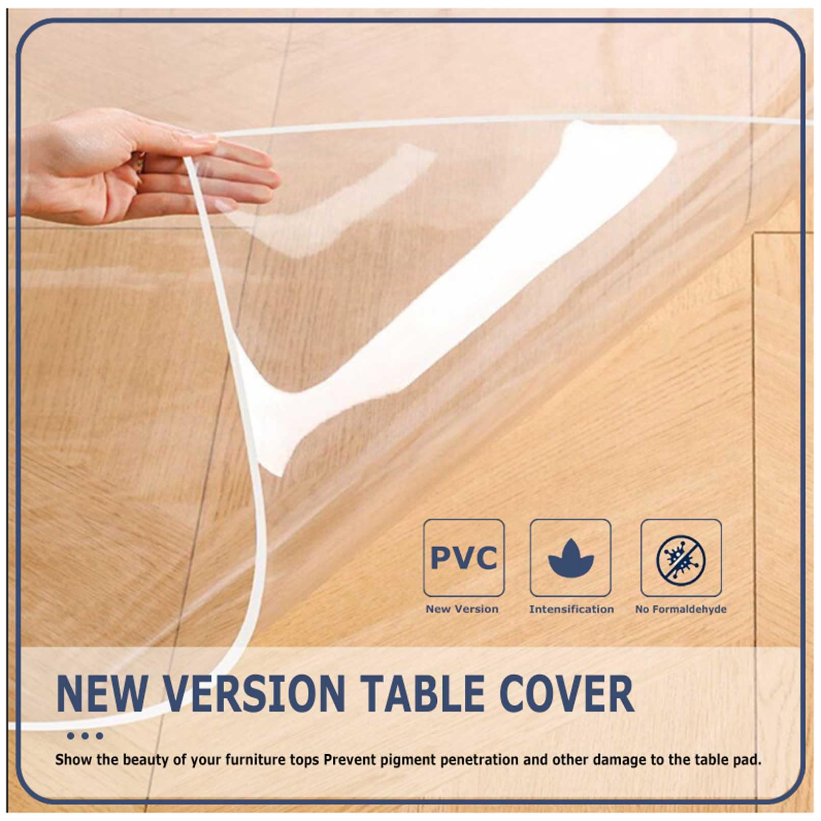 Manteles individuales de plástico transparente esmerilado de 22 x 54 pulgadas, protector de mesa de vinilo para comedor, cocina, oficina, mesa de pintura, estantes, resistentes al calor