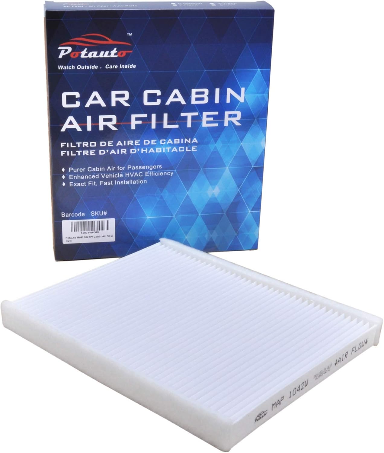 Buy POTAUTO MAP 1042W CF11670 High Performance Car Cabin Air Filter