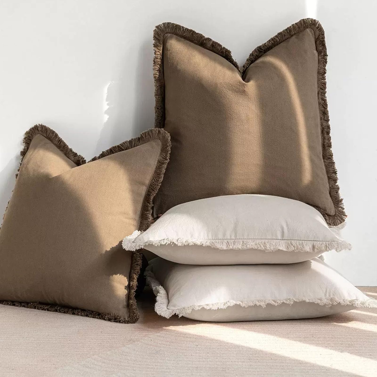 Frange Decorative in Poliestere, Fodere per Cuscini
