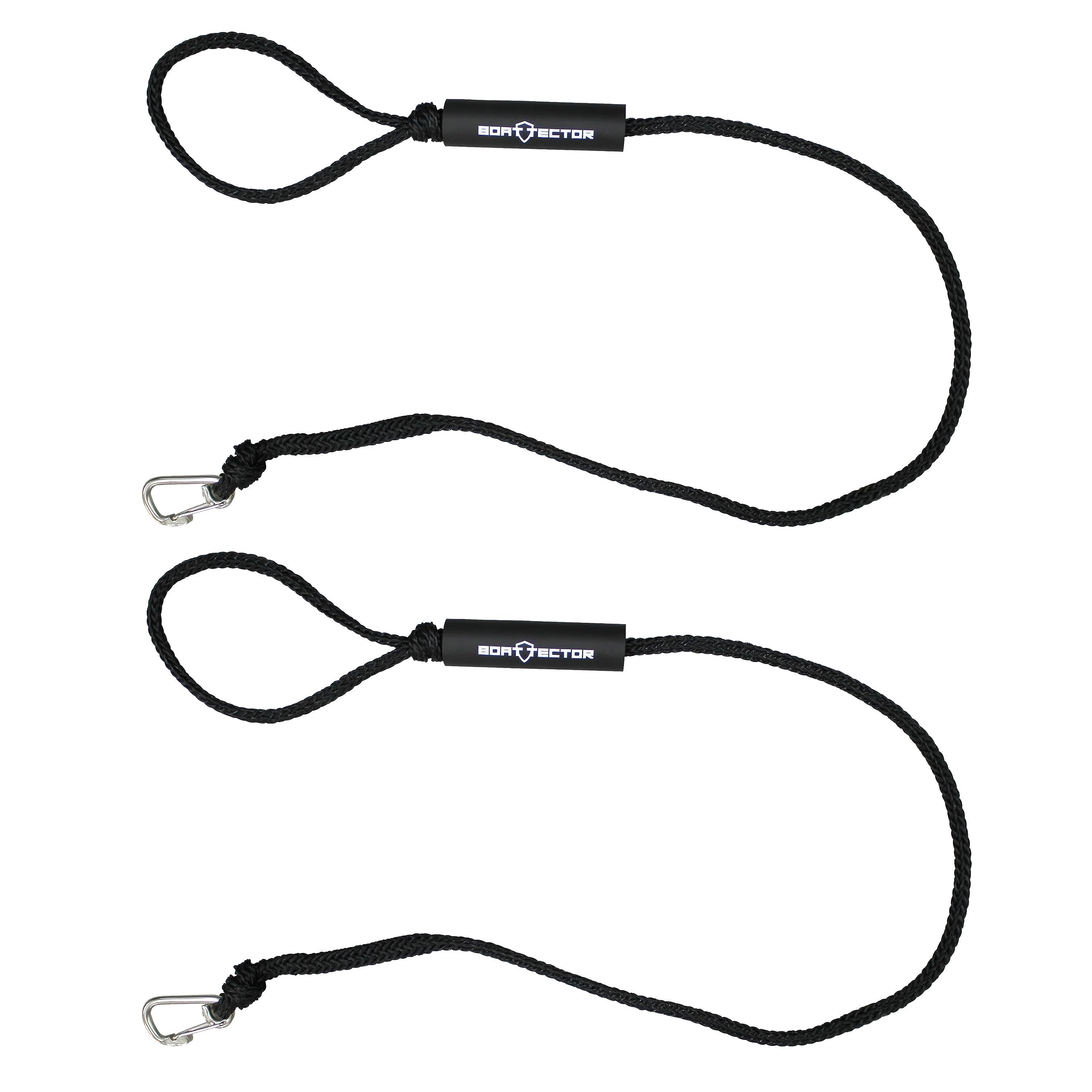 Stainless Steel BoatTector PWC Dock Line 2-Pack - 5ft Marine Ropes With ...