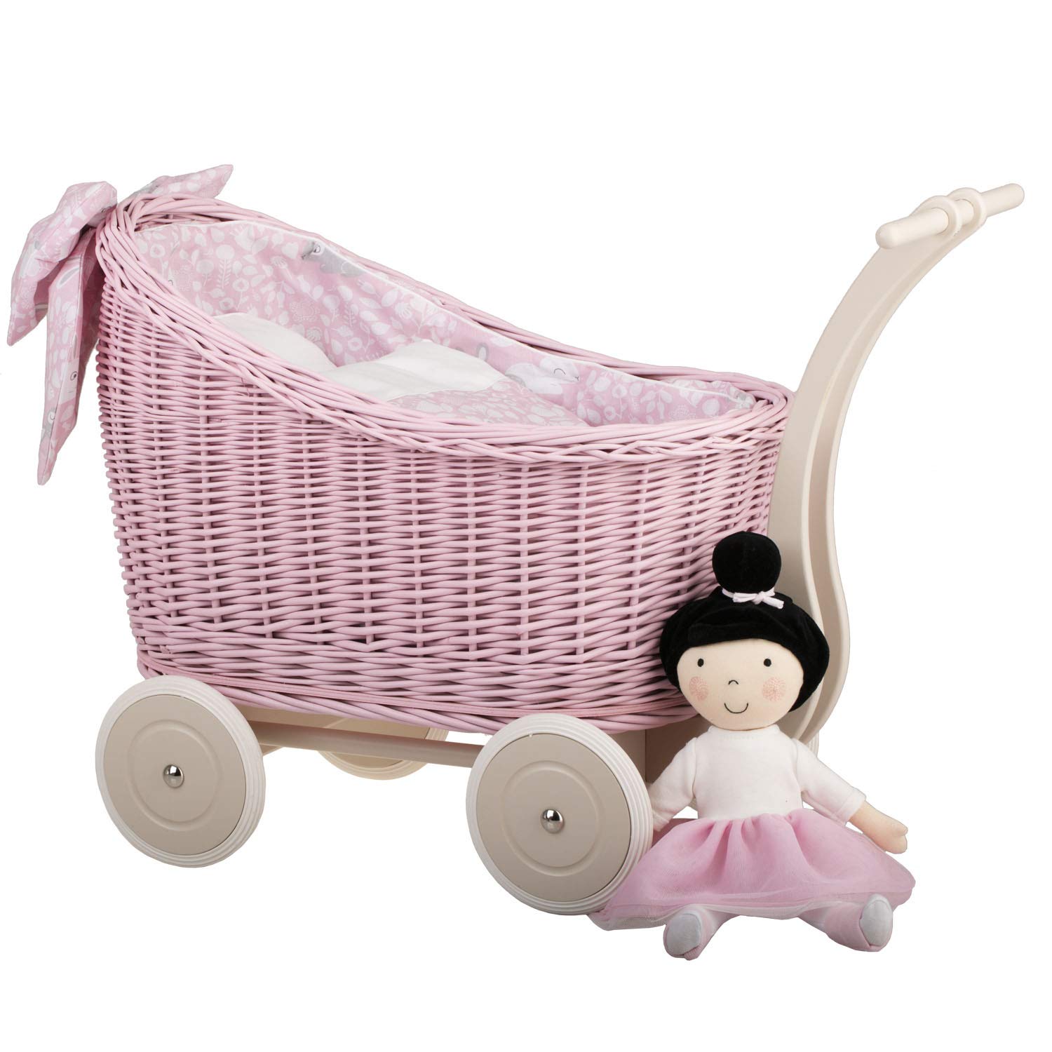 Mimbre Coche Moises Para MuÃ±ecas Cuna Para Muñecas Bebe Cuna