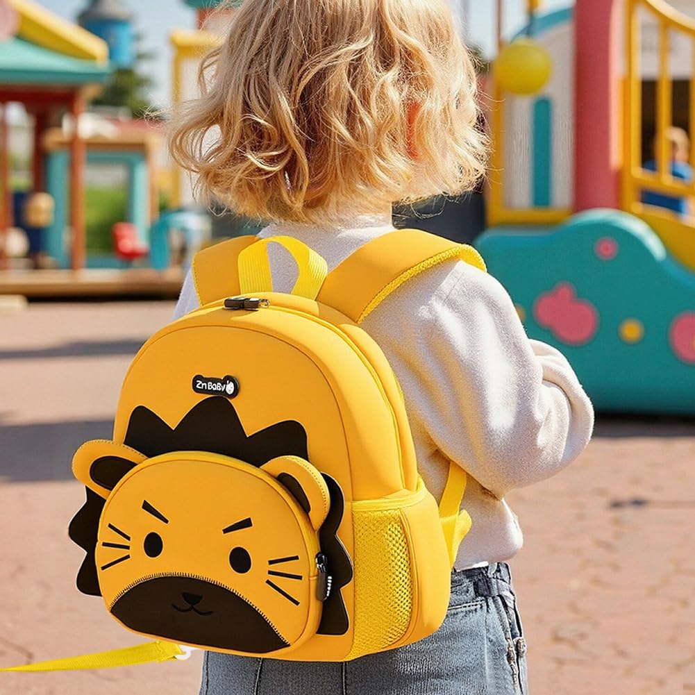 Padgene Toddler Backpacks Kids Preschool Backpack Waterproof Neoprene Animal Schoolbag Lunch backpack 3D Cartoon Mini Travel Bag for Boys Girls Ages 3-5 - Image 7