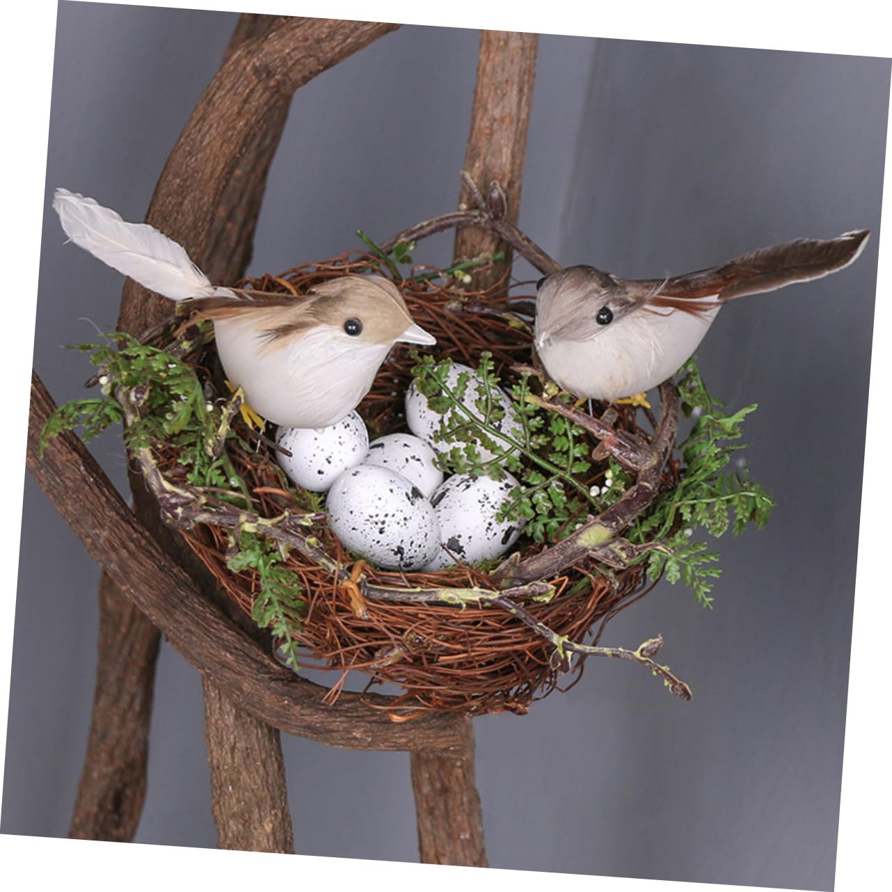 YARNOW 4 Ensembles nid d'oiseau élevage d'oiseaux décorations printanières Accessoire Jardinage Accessoires Jardinage Refuge pour Oiseaux Accessoire Photo de Mariage Artificiel décorer