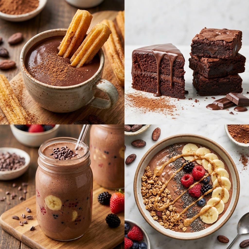 Cacao Puro No Alcalinizado | Blend Artesano Aromático y Balanceado | 100% Natural y Sin Azúcar | Alto en Antioxidantes y Fibra | 10-12% Grasa | Repostería, Smoothies, Chocolate Caliente (1 kilo)