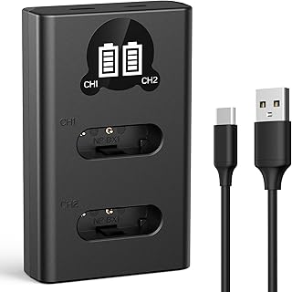 K&F CONCEPT NP-BX1 充電器 カメラバッテリー用 Sony対応 ZV-1 ZV-1II ZV-1F Cyber-shot DSC-RX100 DSC-RX100M7 DSC-RX100 IIなど カメラ電池 LED充電器 バッテリーチャージャー