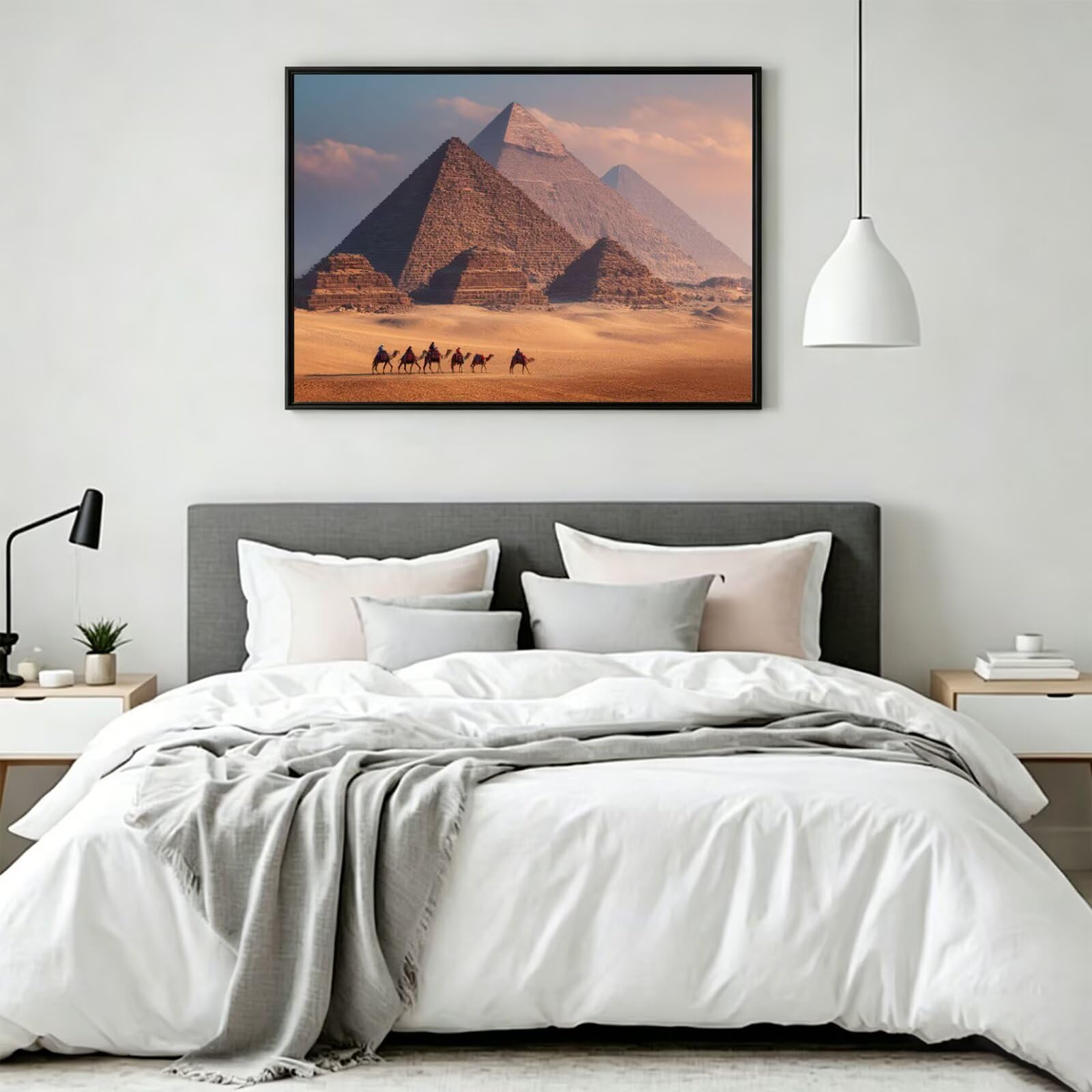 Pintar por Numeros Desierto Pinturas Acrilicas camello Pintura por Numeros Lienzos para Pintar, Pintura Acrilica Manualidades, Decoración para Hogar, Regalos Cumpleaños, 90x120cm Sin Marco, q-752