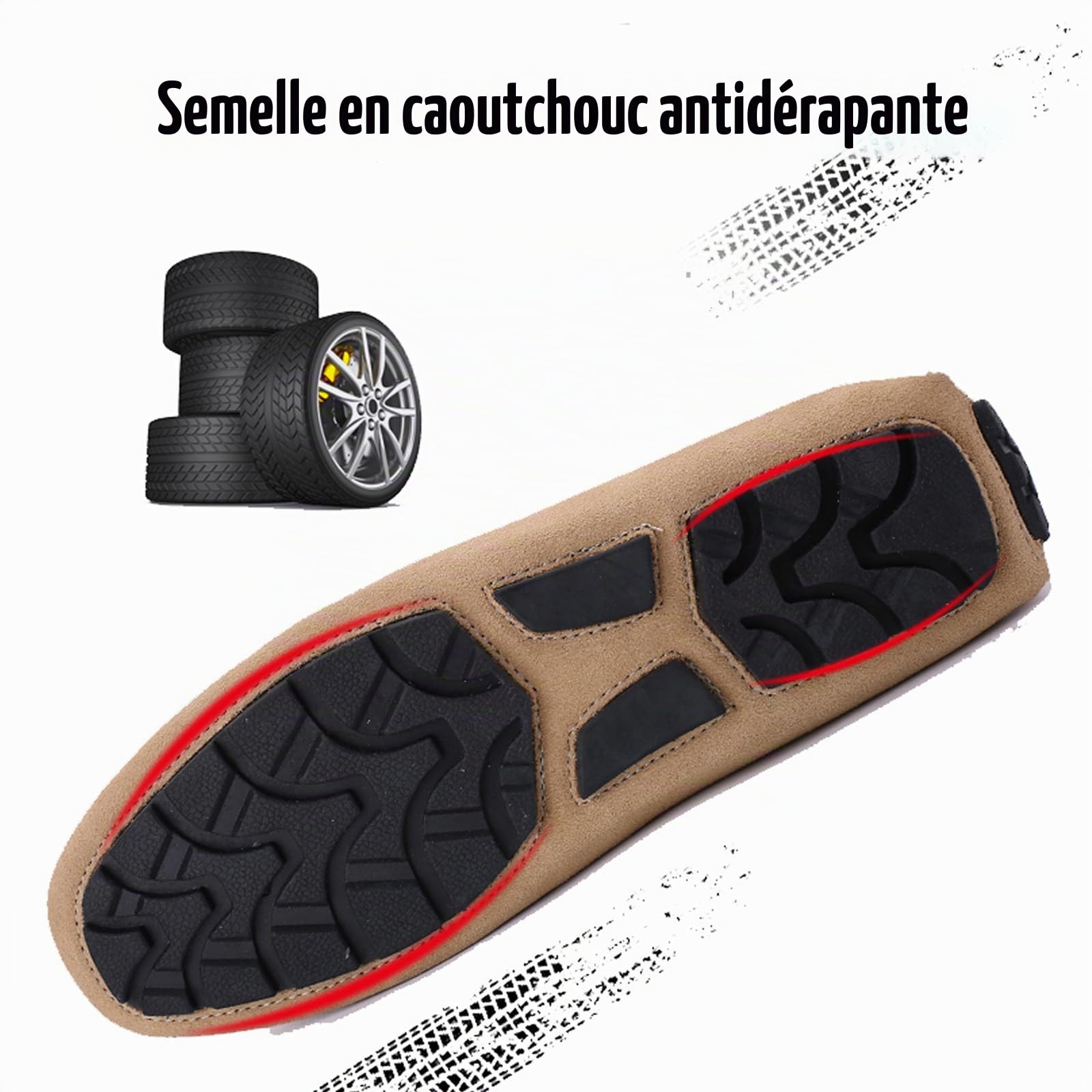DADAWEN Hommes Daim Penny Loafers Confort Chaussures de Conduite Mocassin Slippers Chaussures de Décontractées