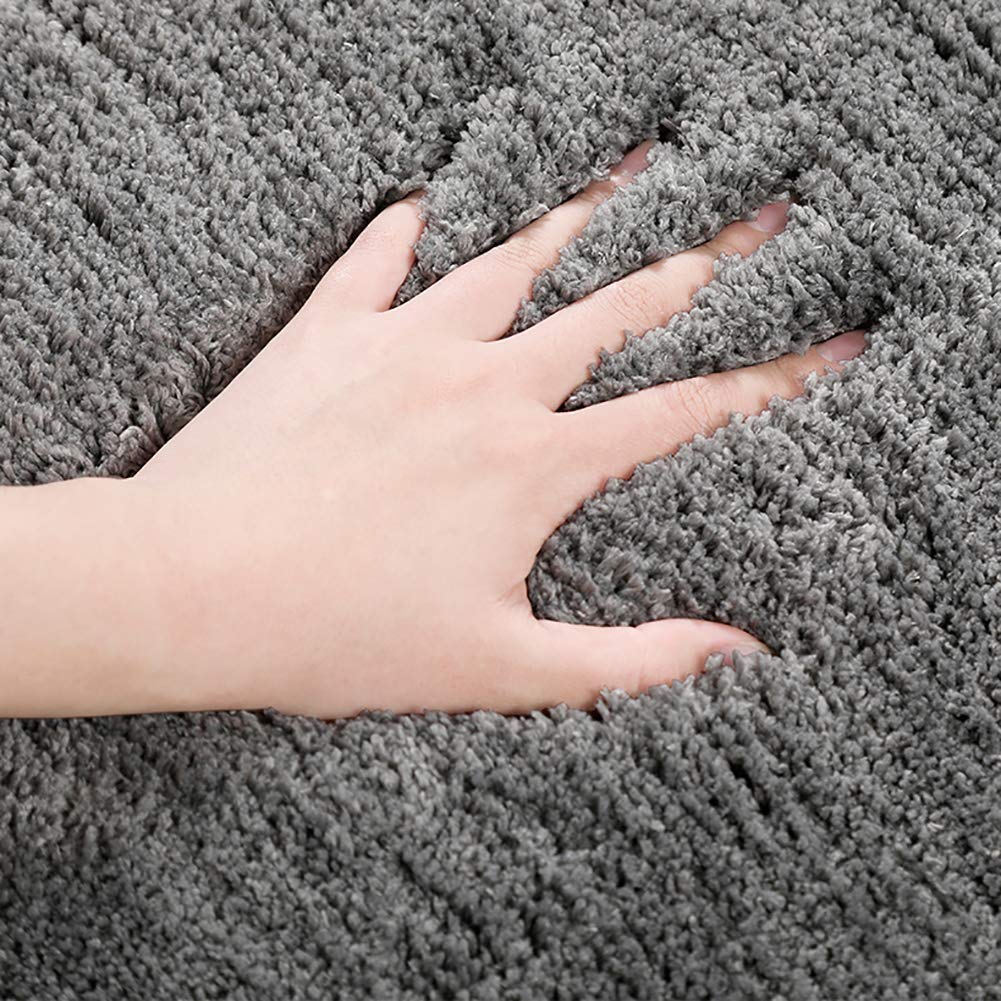 Badematte Fußmatten für Badezimmer Schlafzimmer Eingangsmatte Mikrofaser Shag Fußmatte Teppich, Bad Teppich Matte Absorbent Machine Washable-f 120x180cm (47x71inch)