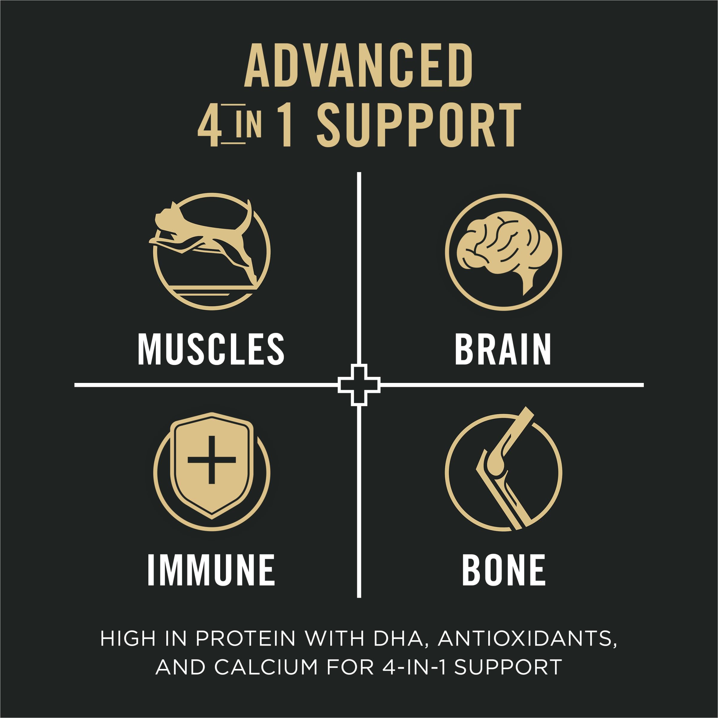 Purina Pro Plan Vital Systems Chicken Entree Wet Kitten Food 4-in-1 Muscles, Brain, Immune and Bone - (Pack of 24) 3 oz. Cans