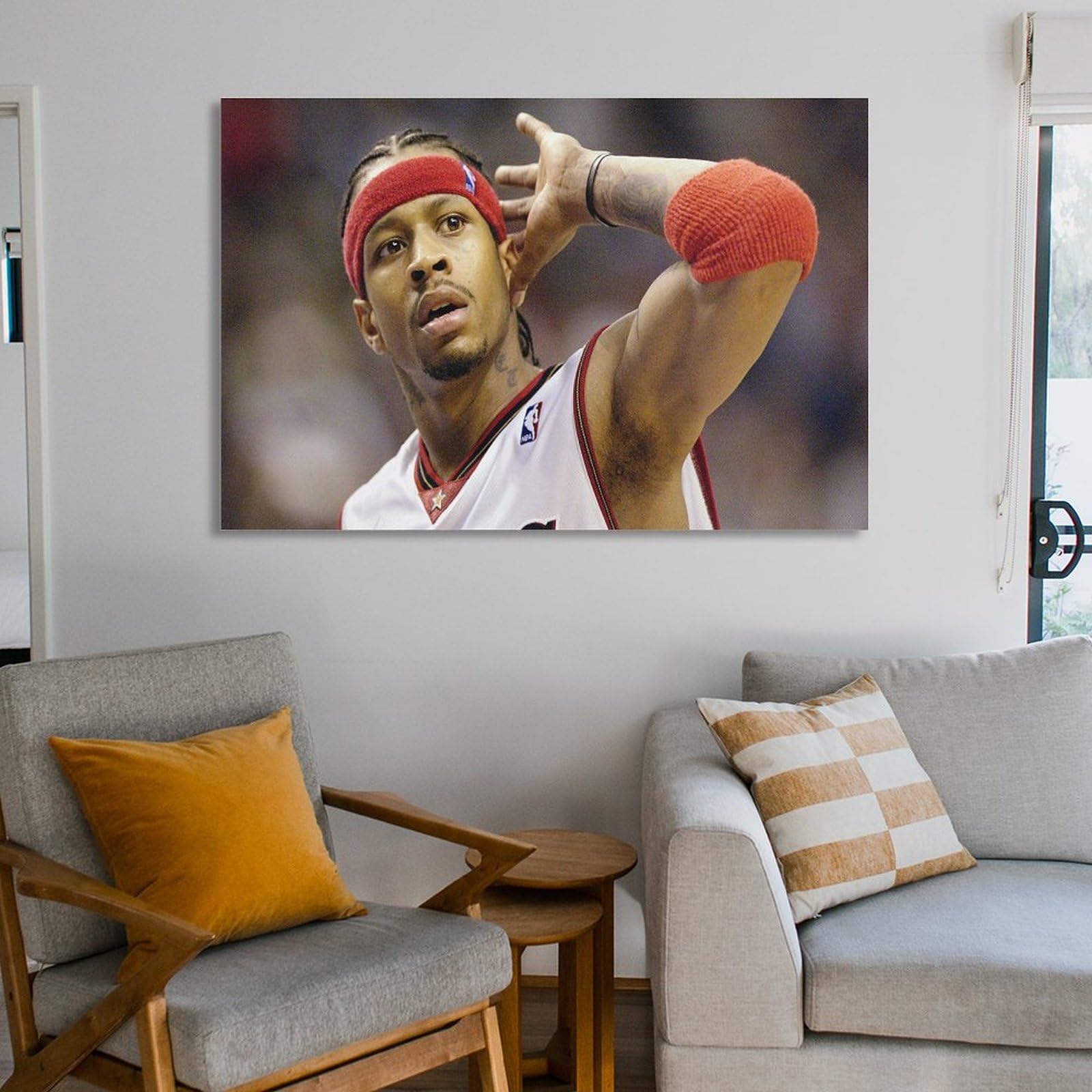 Amazon.co.jp: NBA アレン・アイバーソン (21) キャンバスウォール