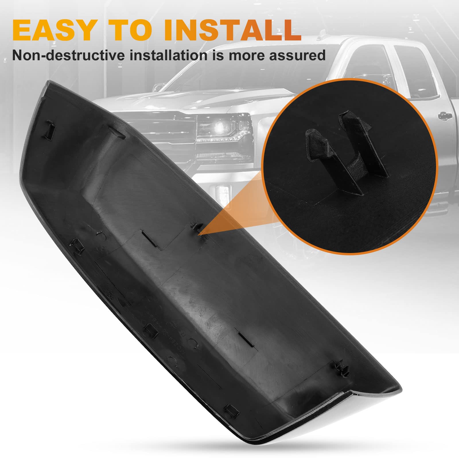 Cubierta Espejo Retrovisor Derecho, Para Chevrolet, No.84830455, Negro