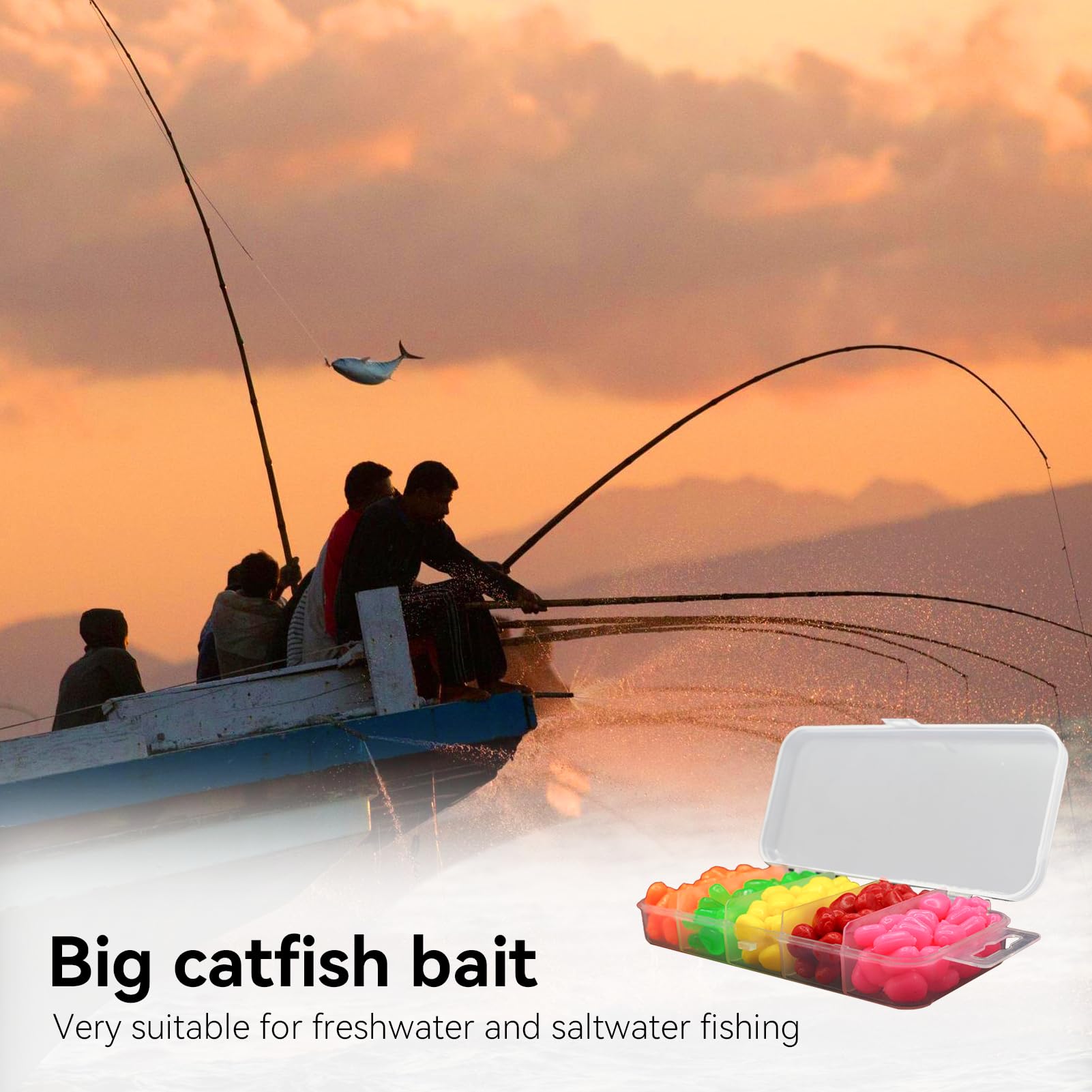 Corn Fishing Lures, Trout Bait Corn - 200 Pieces Artificial Soft Corn Baits