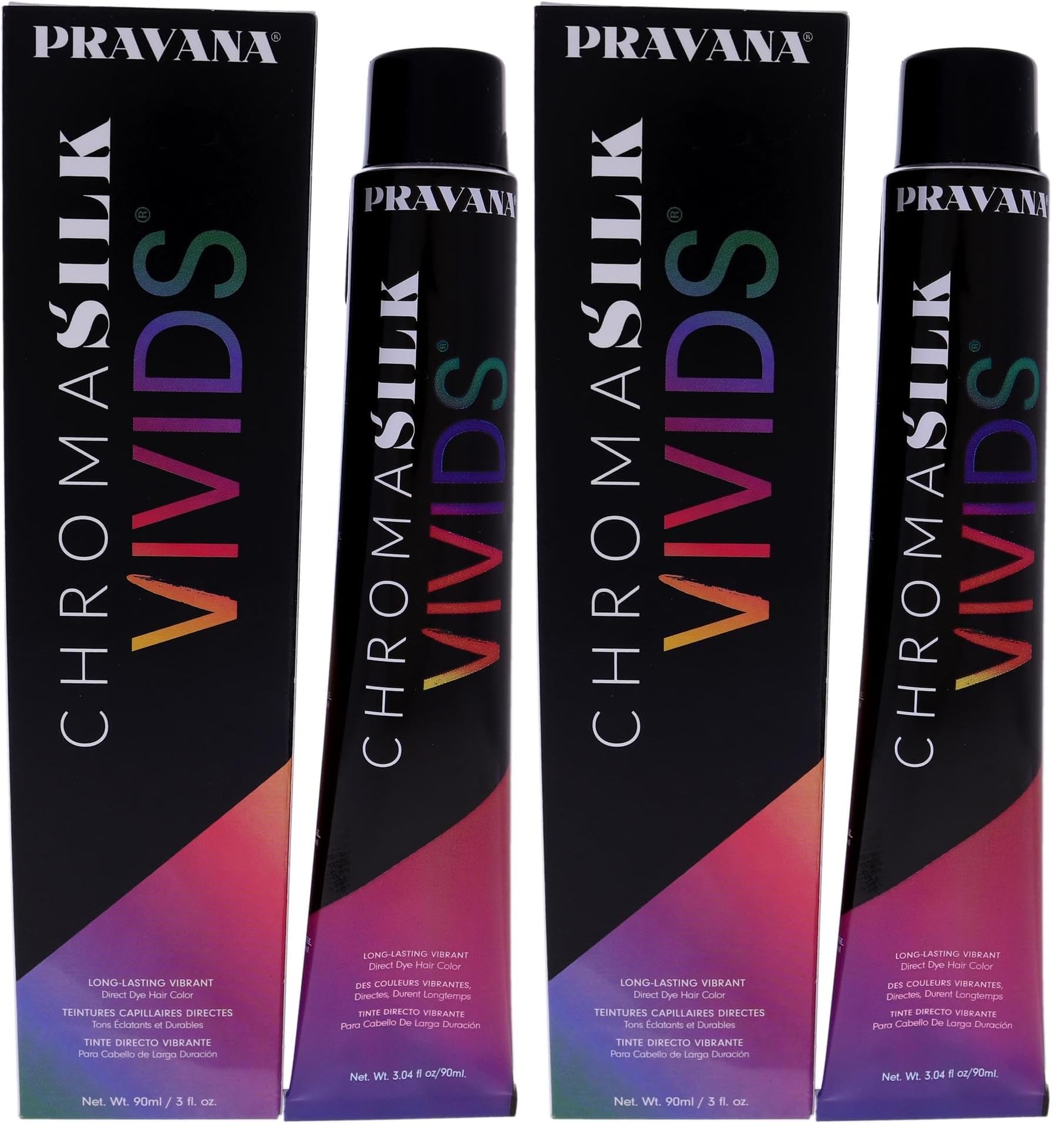 Pravana Chromasilk Vivids Long-lasting Vibrant Color - Green, 3 Ounces (Pack of 2)