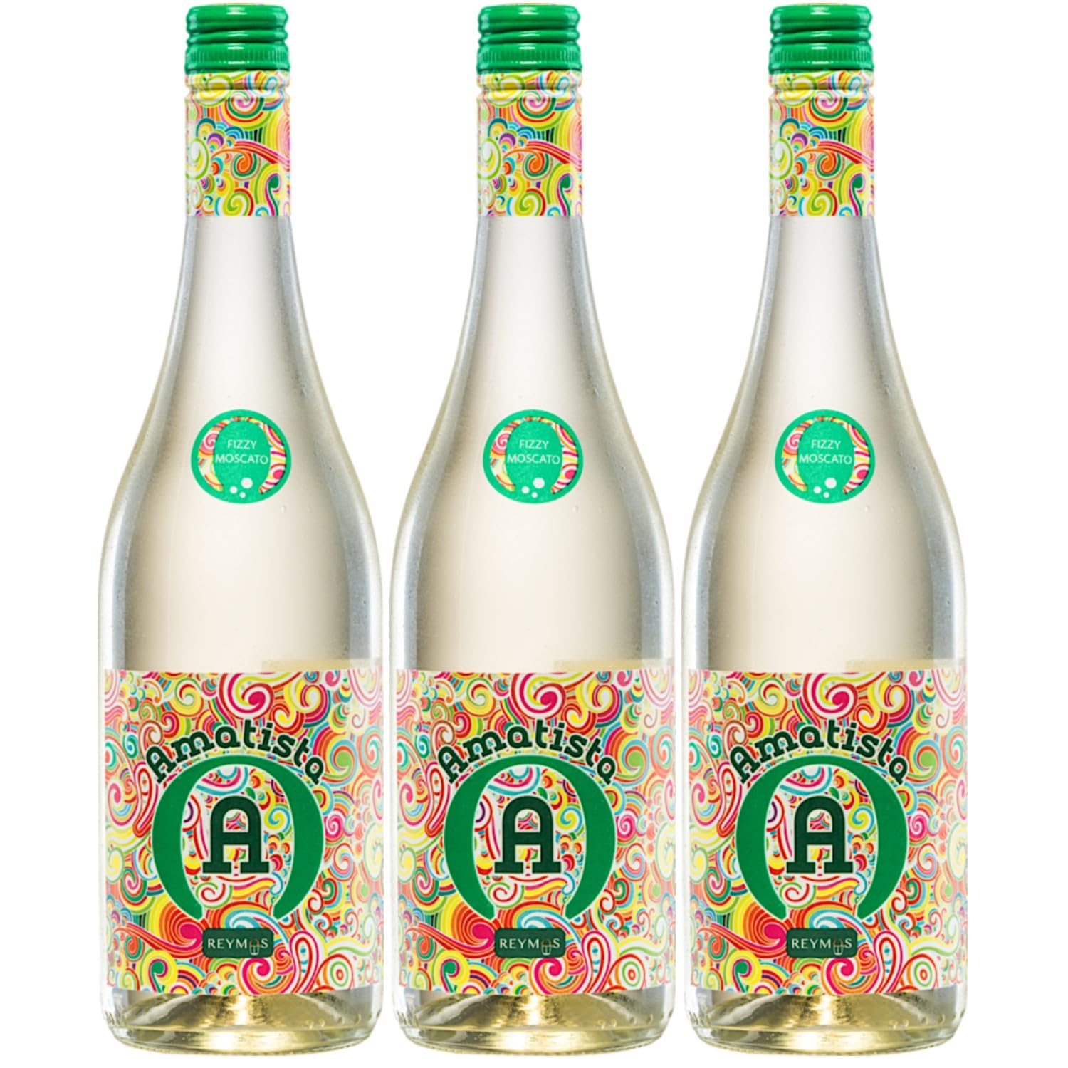 Anecoop Bodegas Amatista Moscato Blanco Frizzante Lieblich Weißwein Spanien inkl. FeinWert E-Book (3 x 0,75 l)