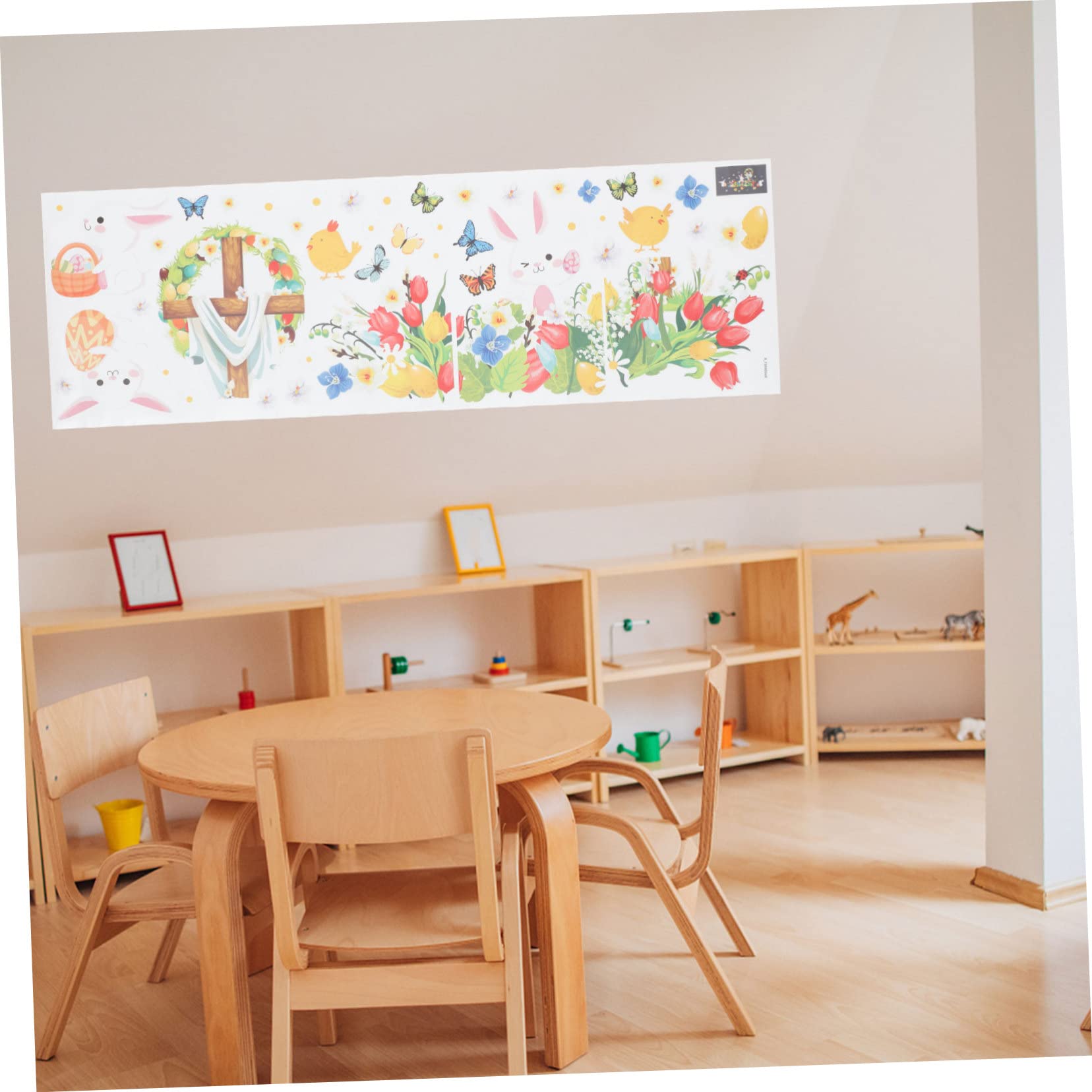 Artibetter 4sätze Fensterbilder Aufkleber Selbstklebende Wandtattoos Mit Osterhasen Und Küken Für Kinderzimmer Deko Für Osterfeiern Und Raumgestaltung