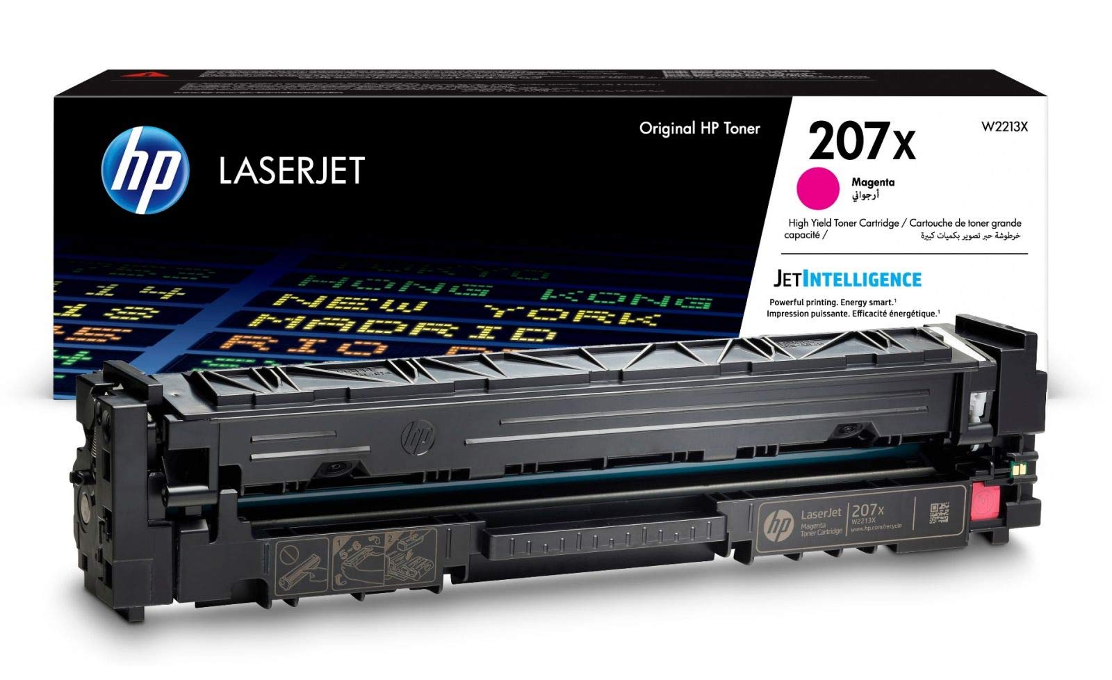 HP Lot de 4 cartouches de toner authentiques 207X Noir/cyan/magenta/jaune