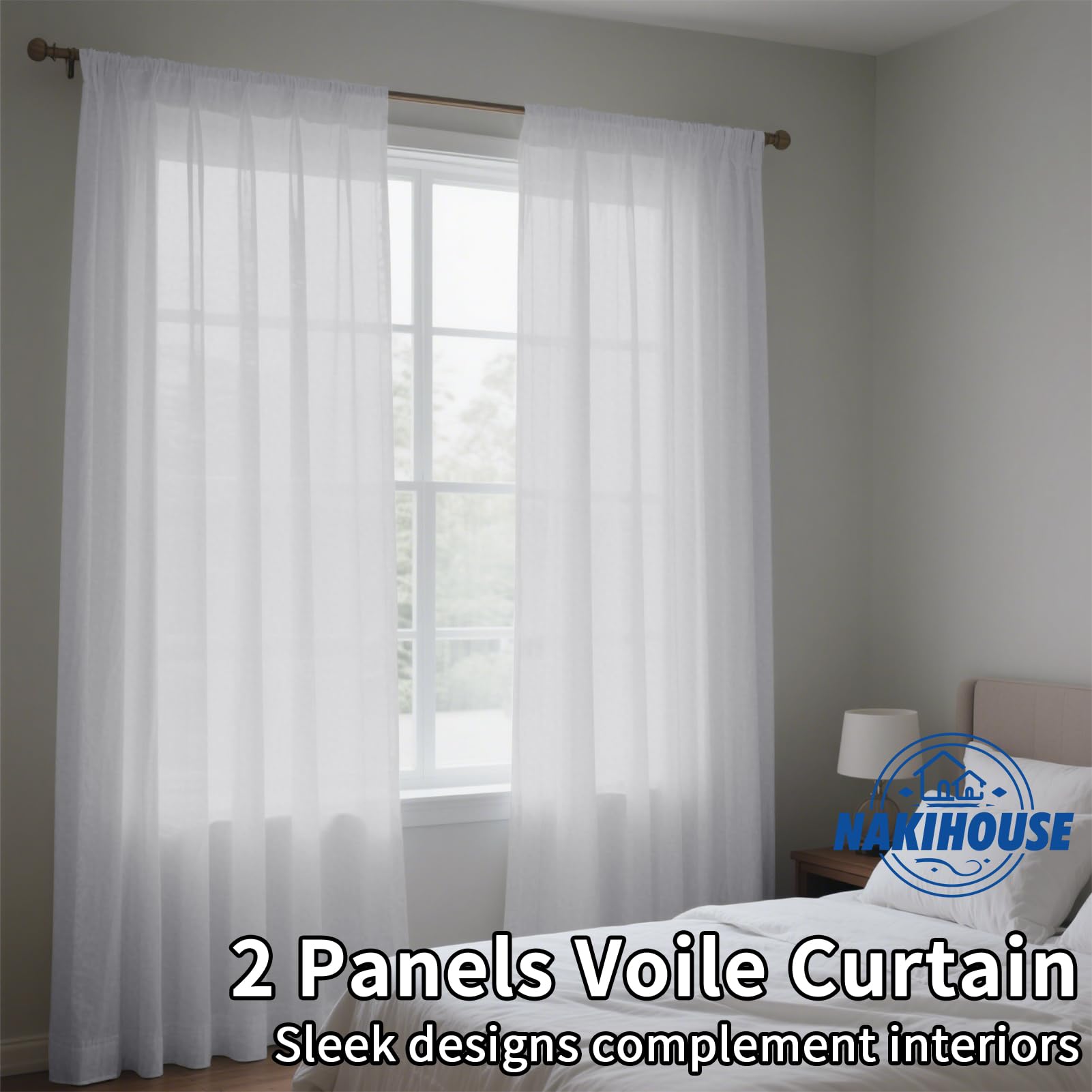 NAKIHOUSE Voile Curtain - Image 3