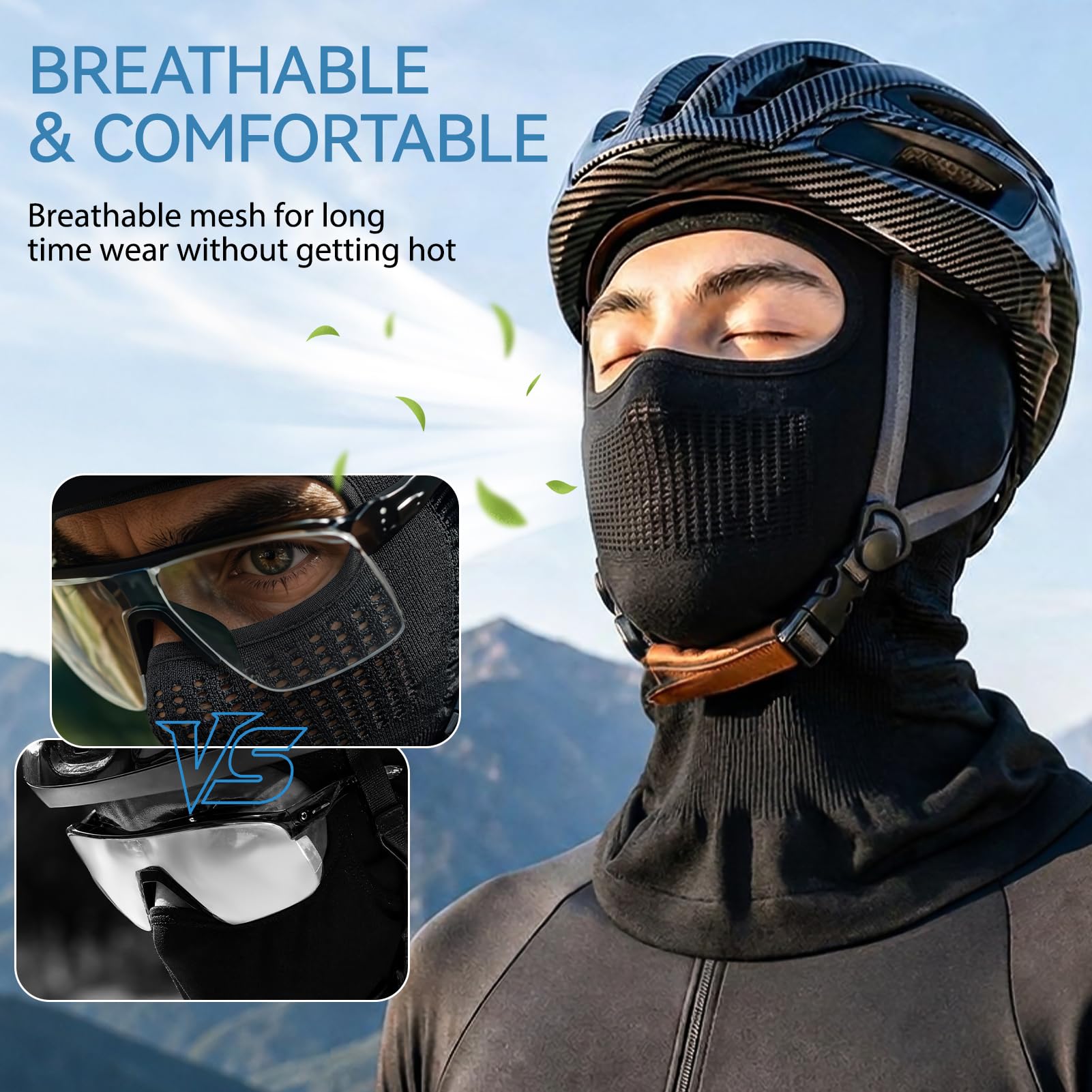 MELLIEX Passamontagna Unisex Traspirante Leggero Estivo Multifunzionale Protezione UV Sottocasco Moto Ciclismo