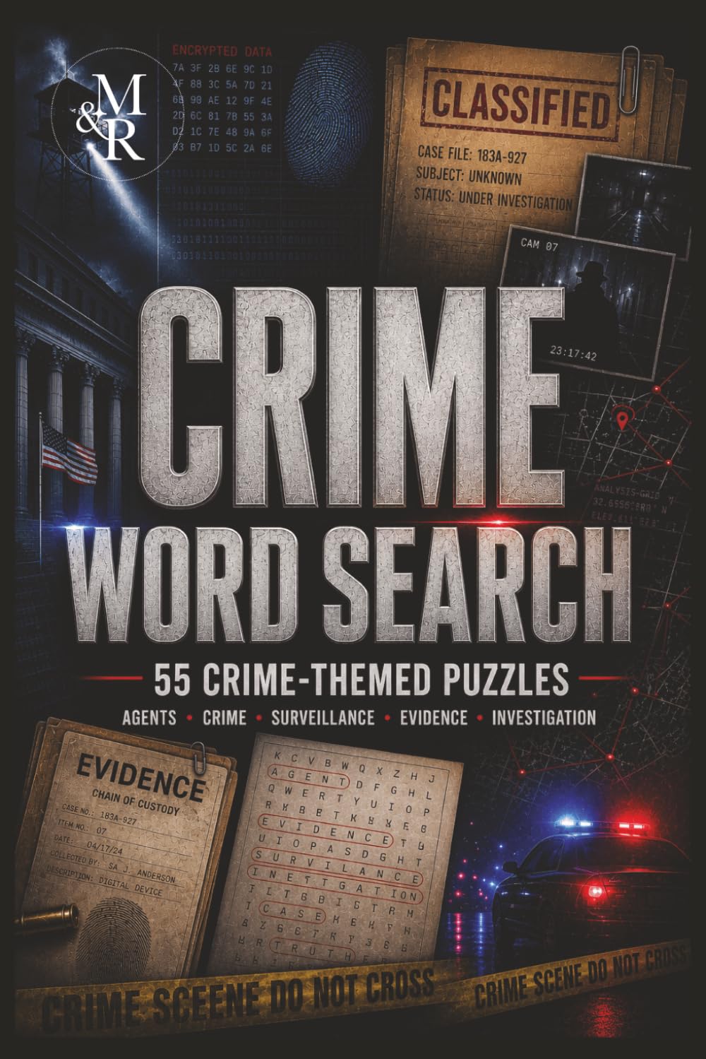 Crime Word Search: 55 Crime-Themed Word Search Puzzles