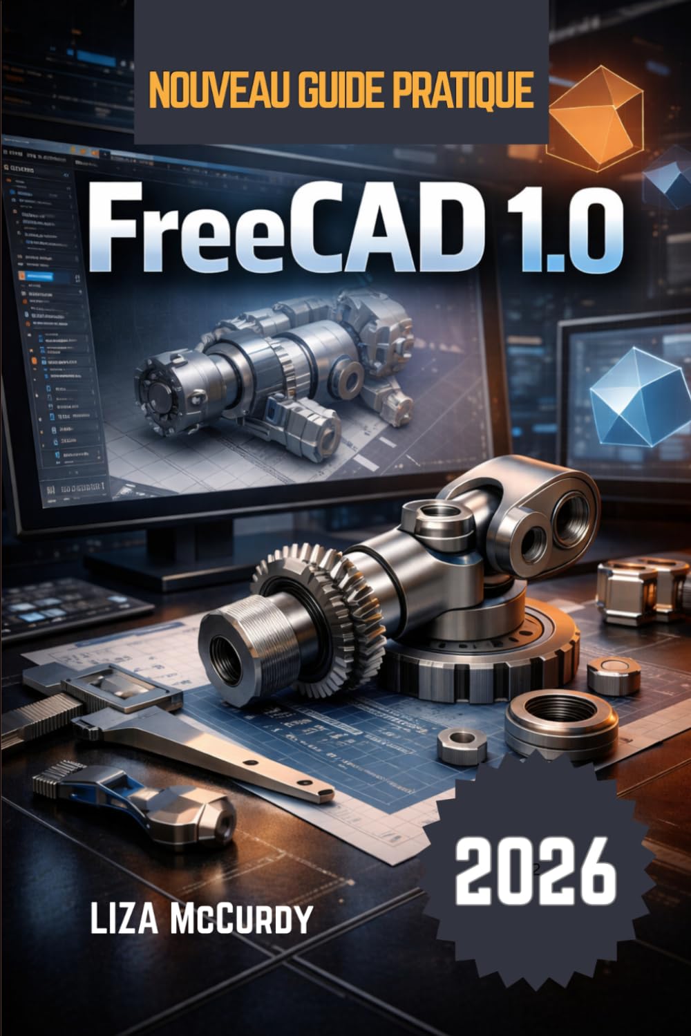 Logiciel de conception 3D FreeCAD 1.0 avec guide complet pour créer des modèles modifiables