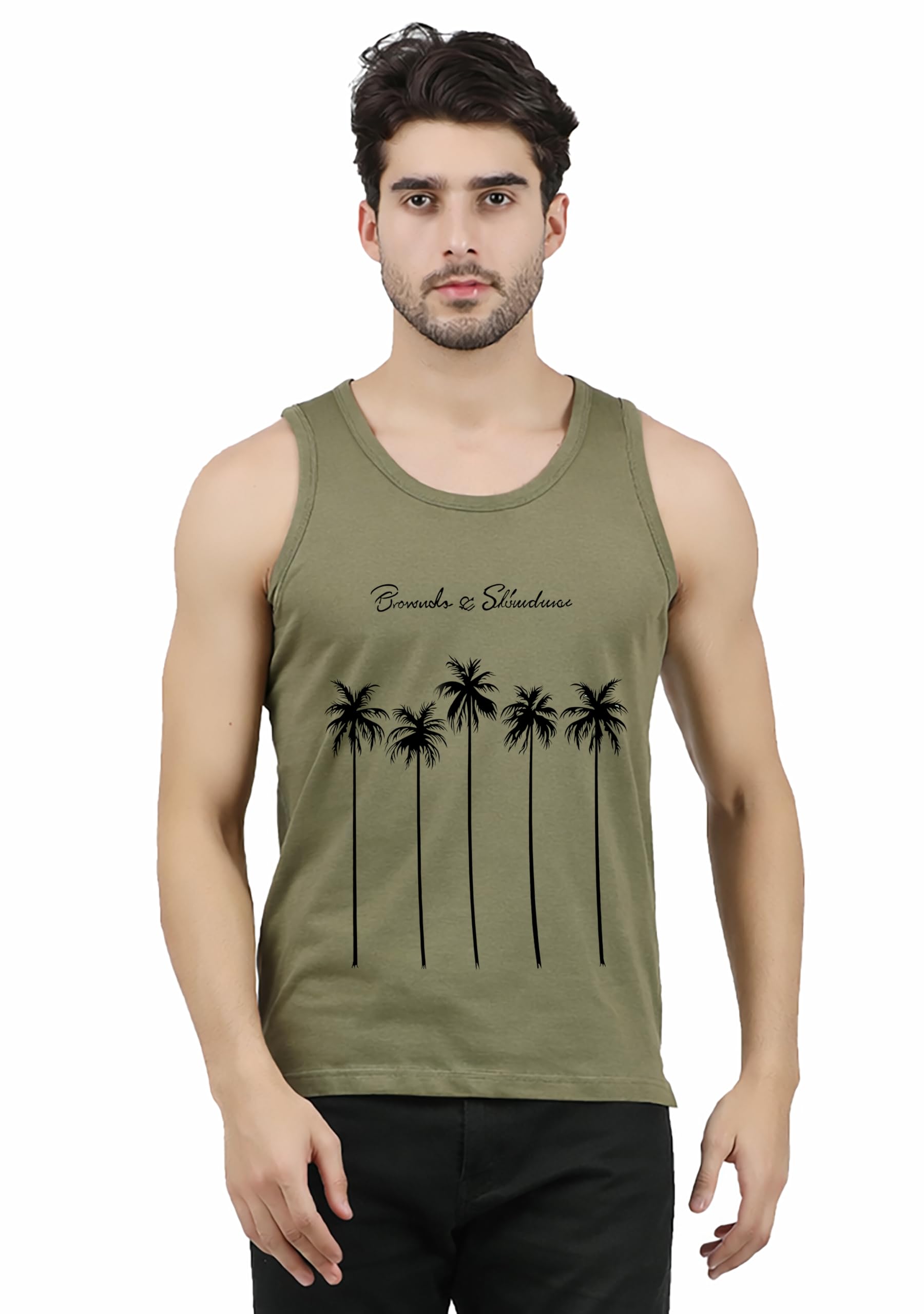 Men's Cotton Regular Fit Printed Vest-image-35