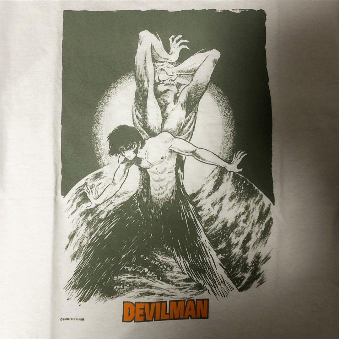 デッドストック❗️USA製 デビルマン プリント Tシャツ 永井豪 白L