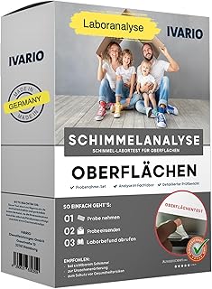 Schimmel-Test für Oberflächen in der Wohnung, Fenster & Wände, detaillierte Schimmelpilz- Analyse für die häufigsten Schimmelarten aus dem akkreditierten Fachlabor
