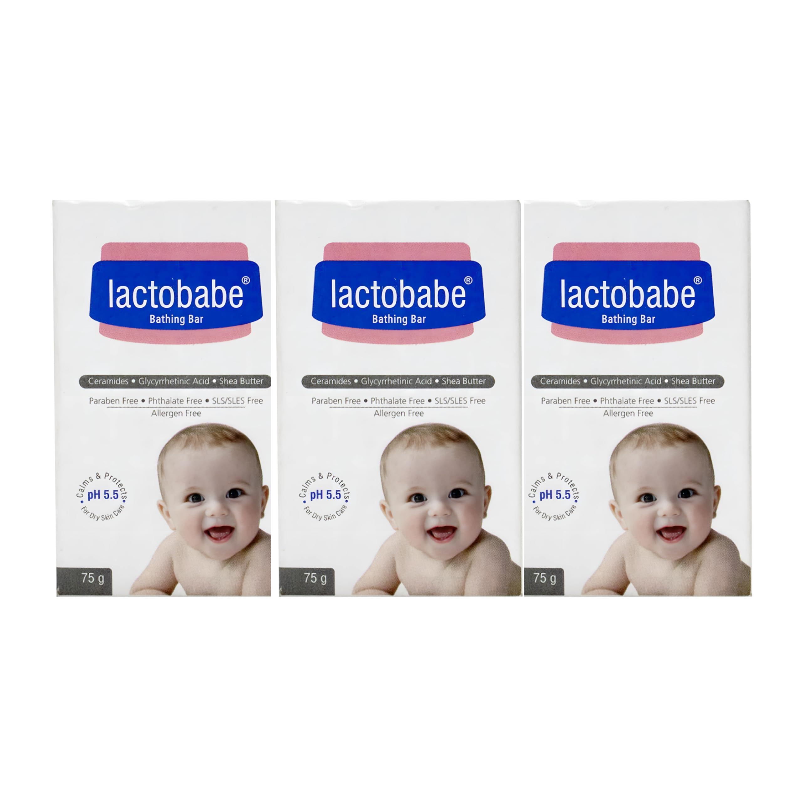 Lactobabe Bathing Bar 75g x 3 | pH 5.5 Moisturizing Bar for Baby’s Sensitive Skin | Gentle Cleansing Skin Friendly 100% Soap Free Pediatrician Recommended | Almond oil & Milk Proteins | Pack of 3-image-9
