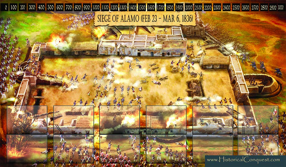 Siege of Alamo Play Mat - Historical Conquest
